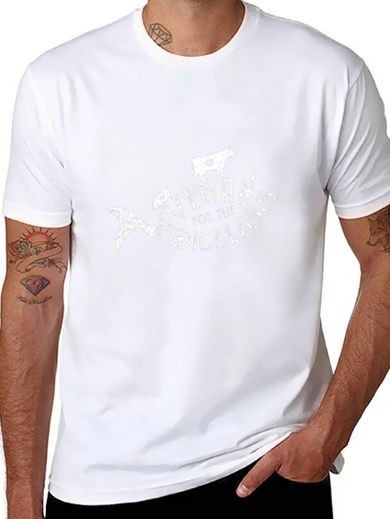 Vegan for the Voiceless Black T-Shirt