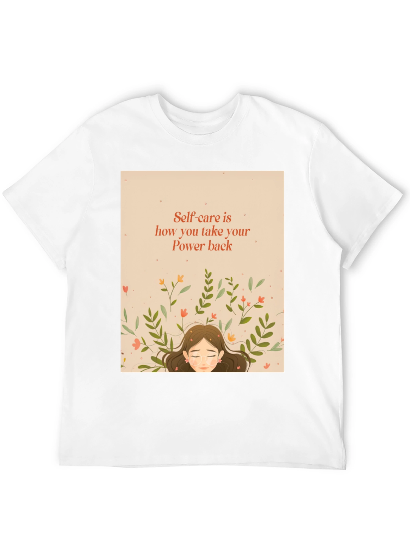 Self-Care Power Back Graphic T-Shirt