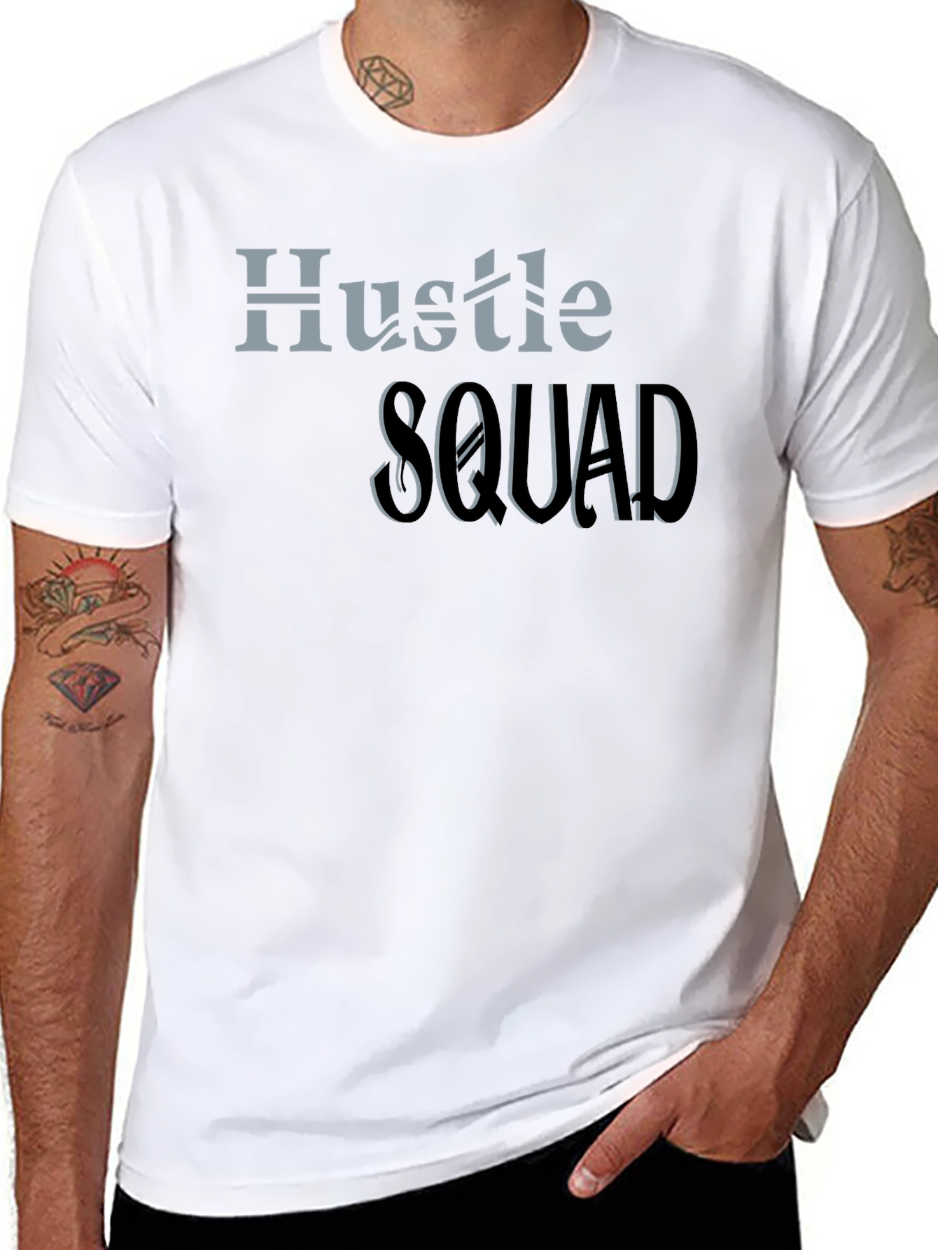 Hustle Squad Tee - Stylish Graphic T-Shirt
