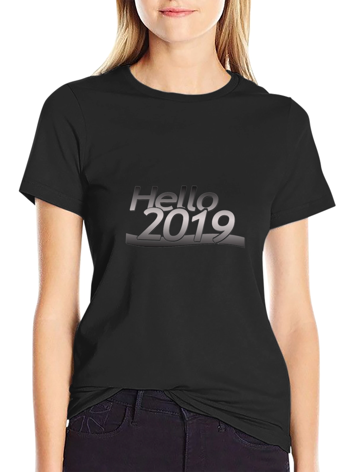 Hello 2019 Black T-Shirt