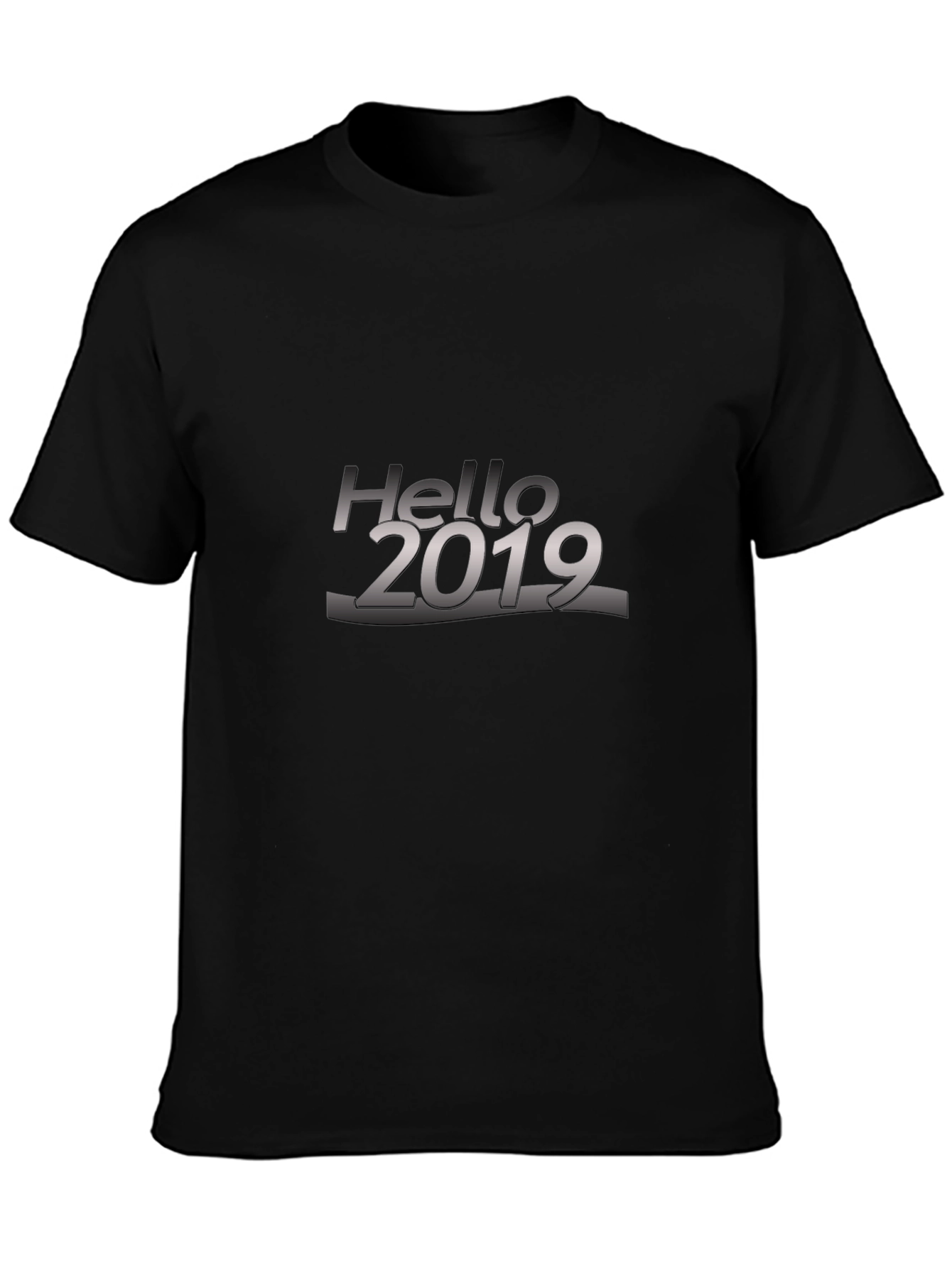 Hello 2019 Black T-Shirt