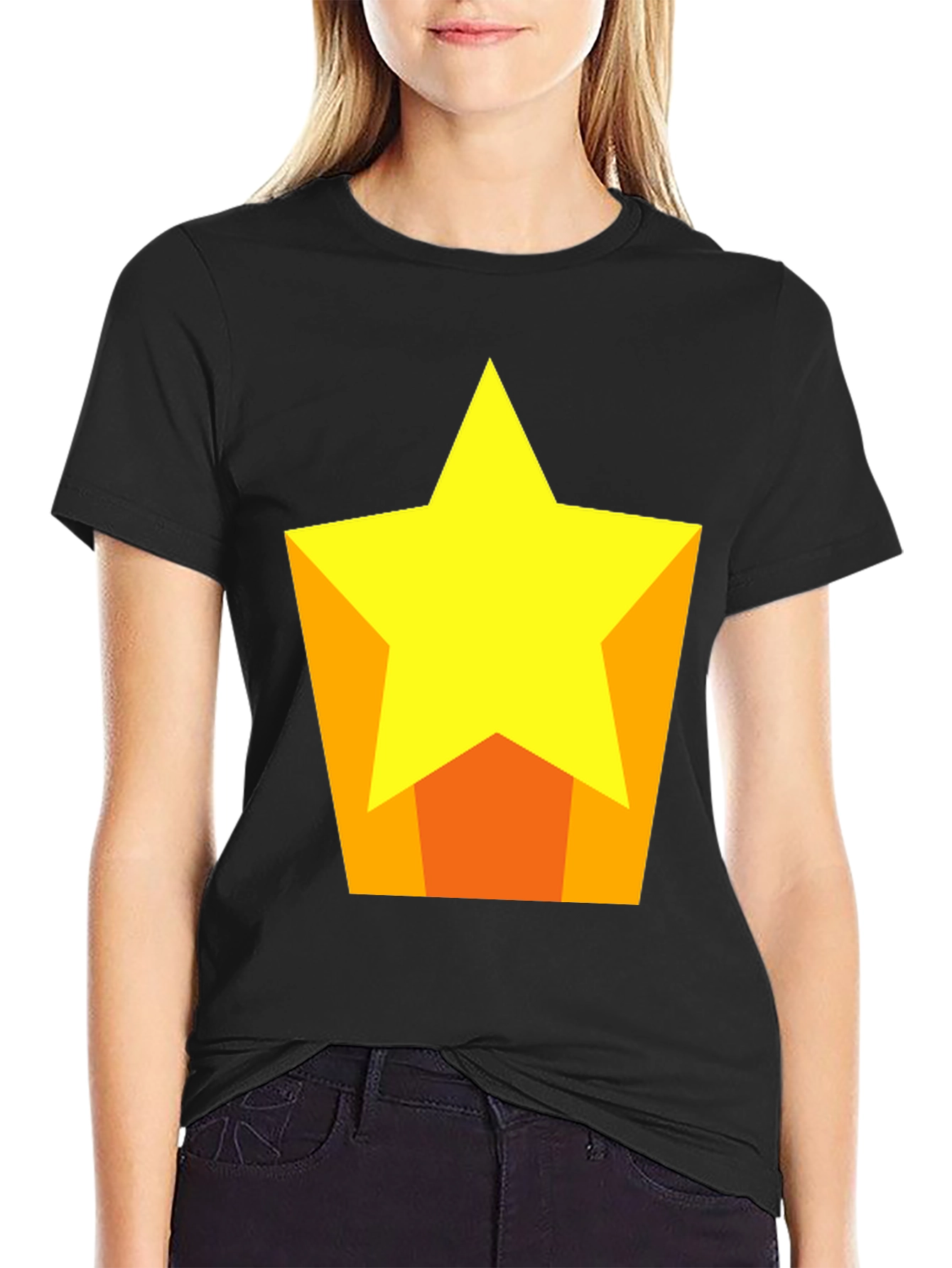 Star Graphic Black T-Shirt | Casual Comfort