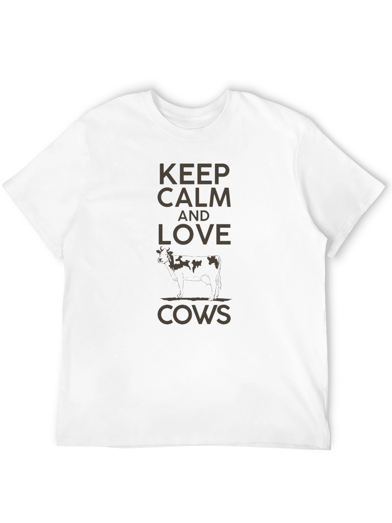 Keep Calm and Love Cows Graphic Tee