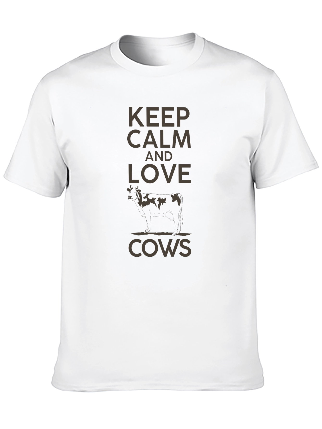 Keep Calm and Love Cows Graphic Tee