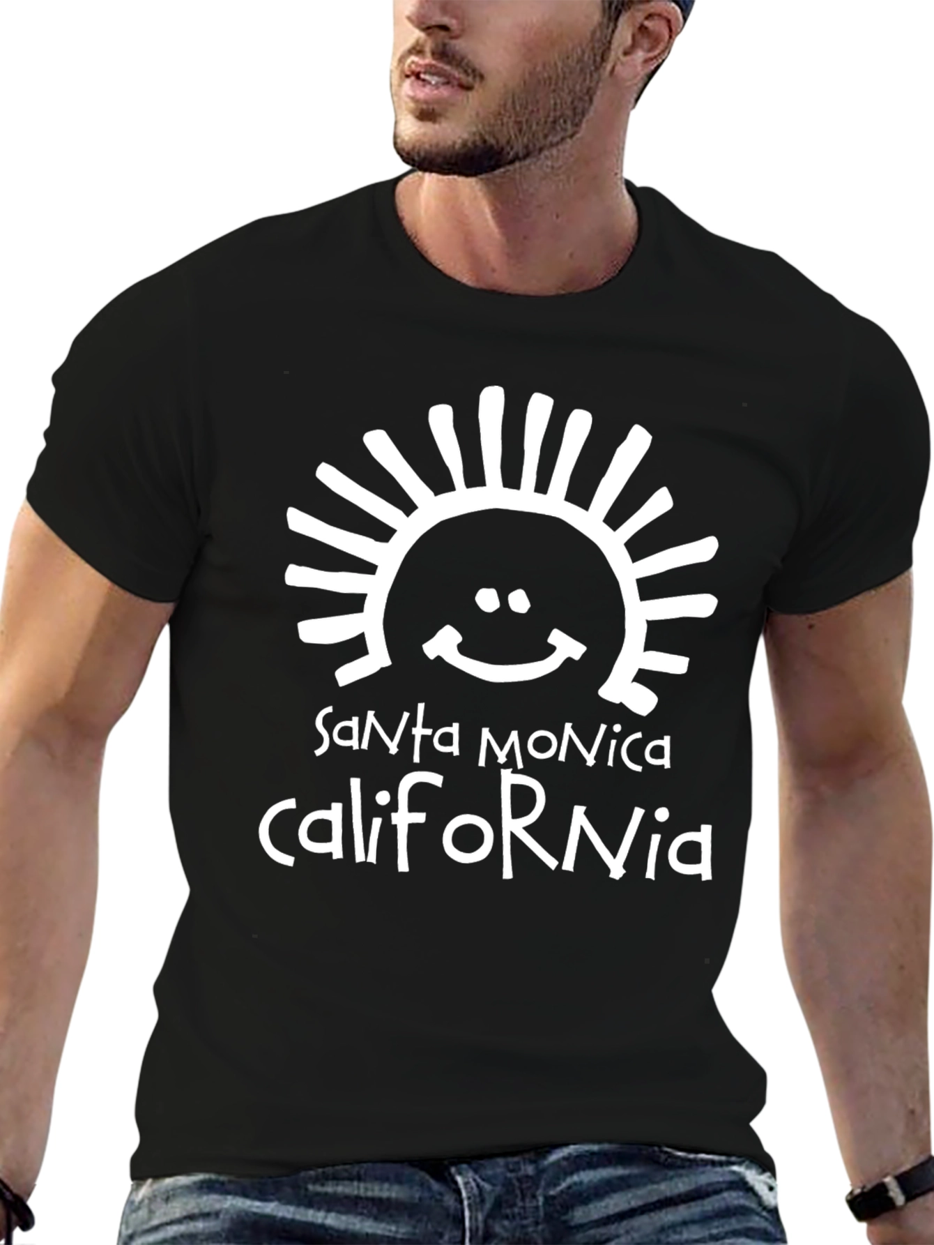 Santa Monica California Graphic T-Shirt