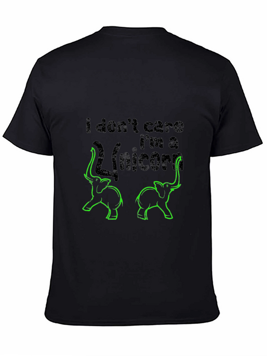 I Dont Care Im A Unicorn Funny Graphic Tee