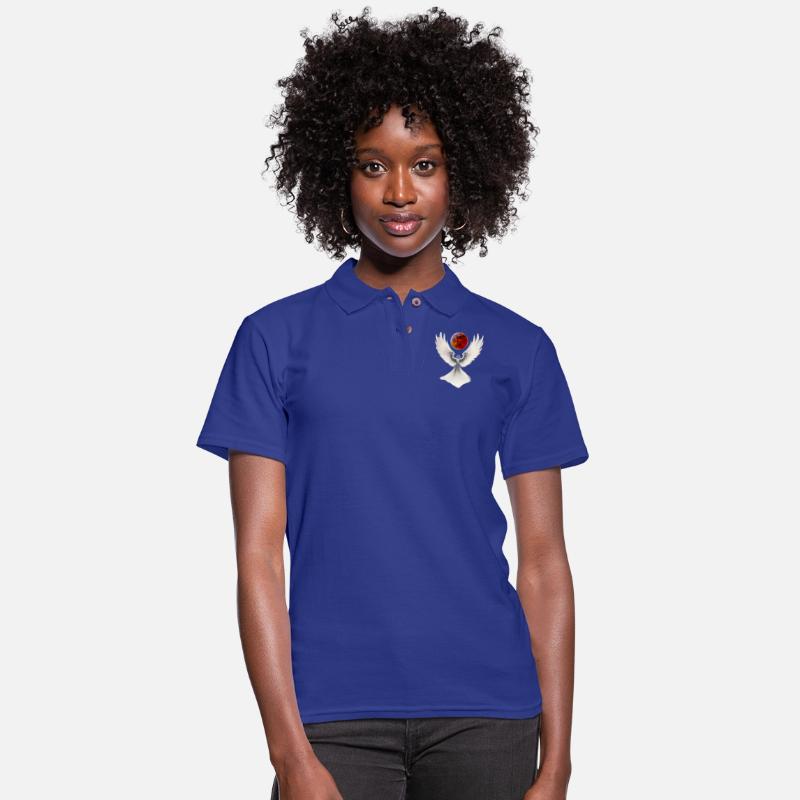 Young Angel Woman with Wings in the Light