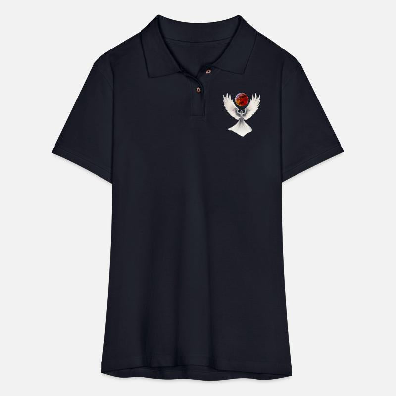 Young Angel Woman with Wings in the Light