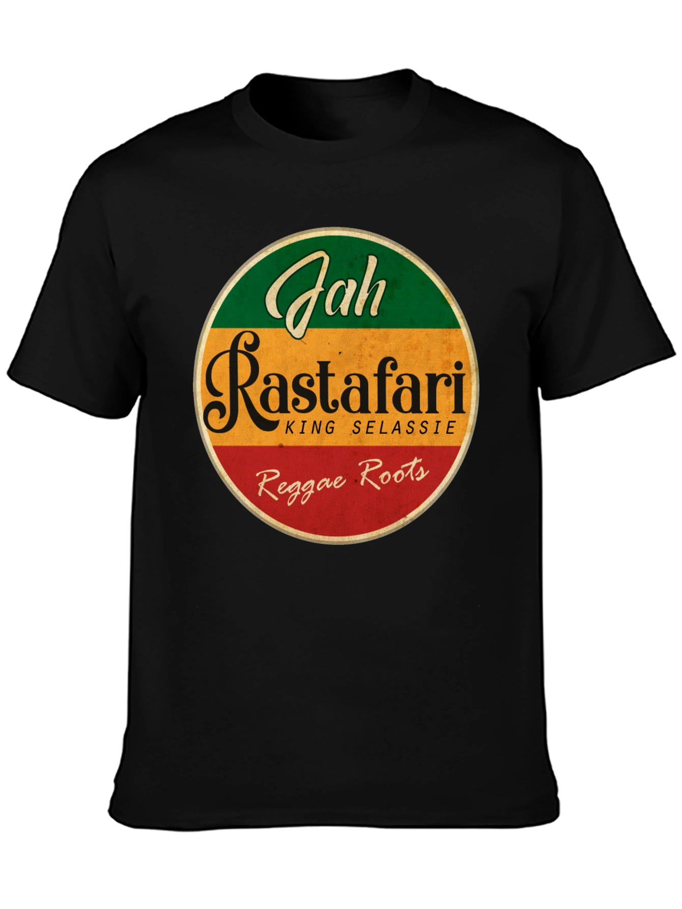 Rasta Reggae T-Shirt - Jah Rastafari King Selassie