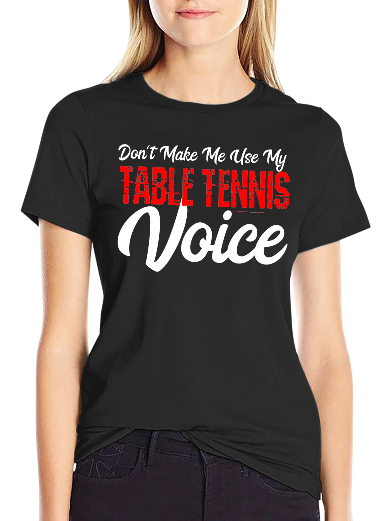 Table Tennis Voice T-Shirt - Funny Ping Pong Tee