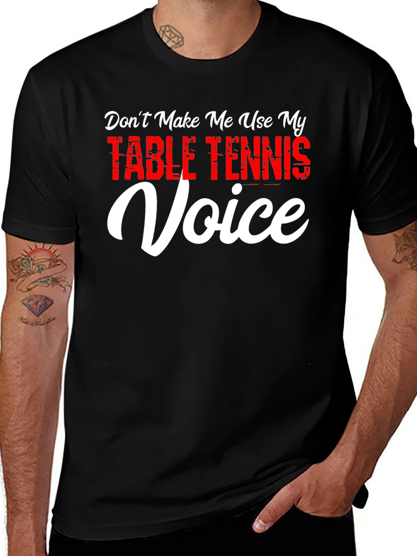 Table Tennis Voice T-Shirt - Funny Ping Pong Tee
