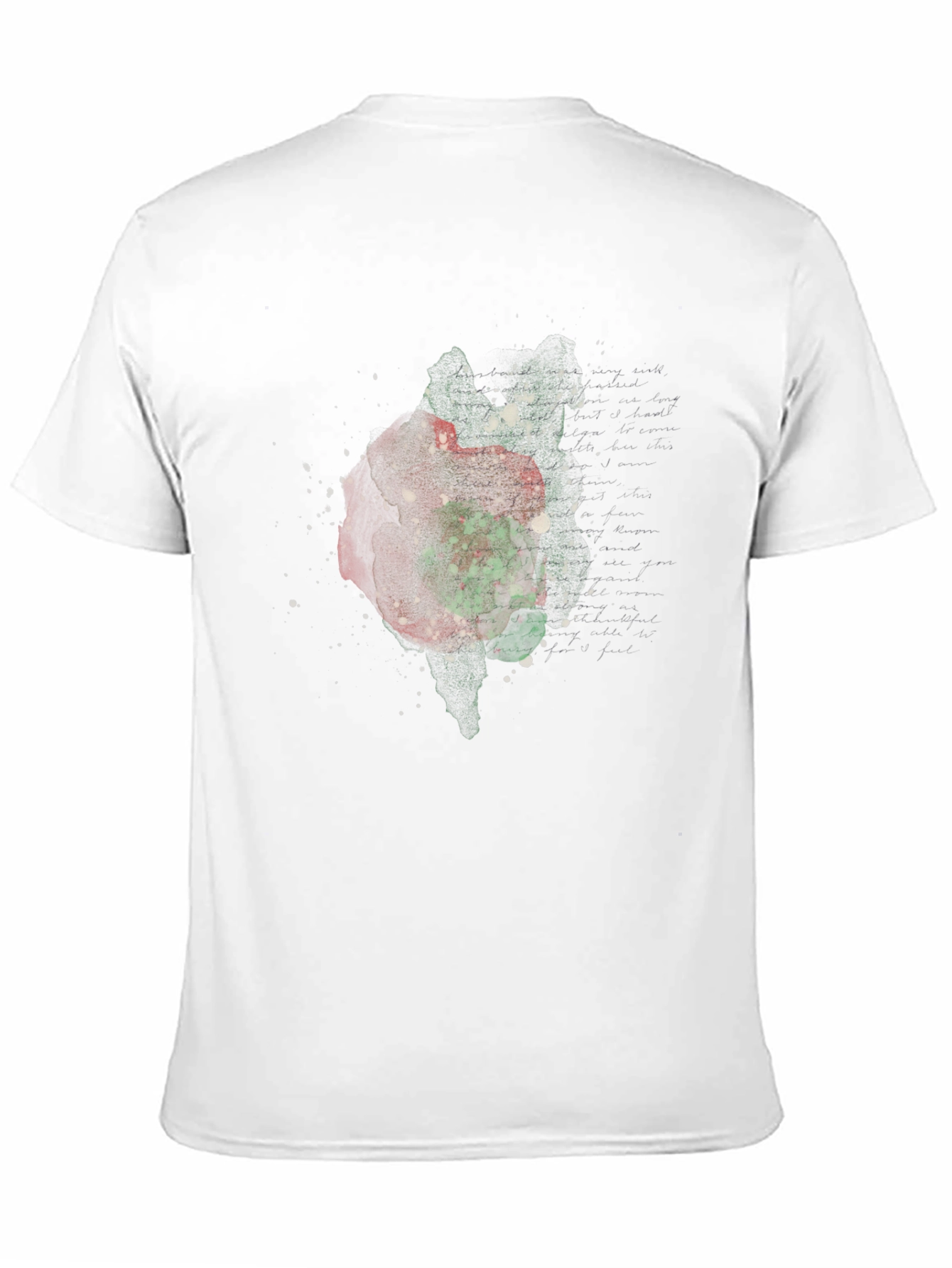 Abstract Rose Graphic Black Tee