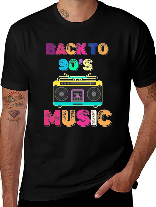Back to 90s Music T-Shirt Retro Style