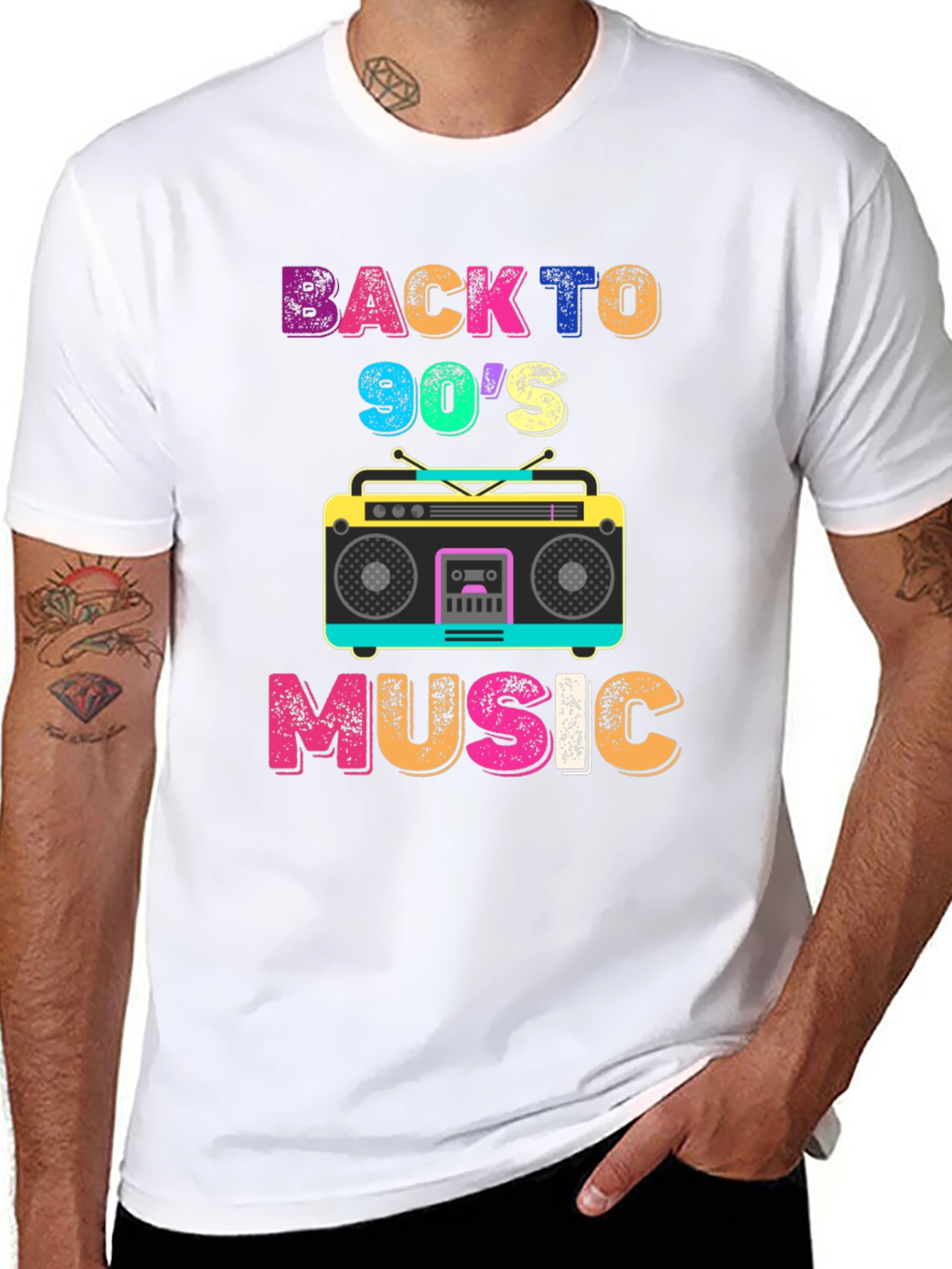 Back to 90s Music T-Shirt Retro Style