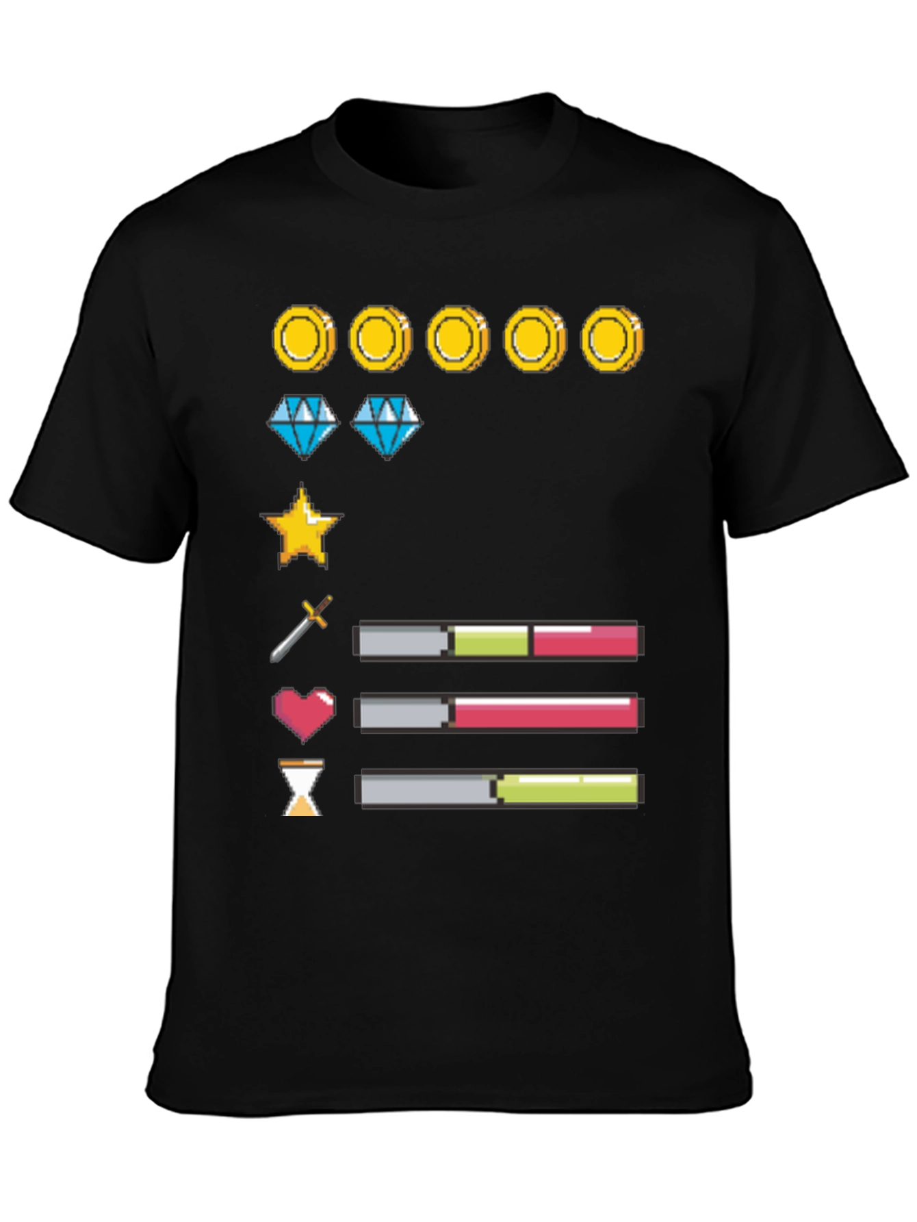 Gamer Life Bar T-Shirt: Level Up Your Style!