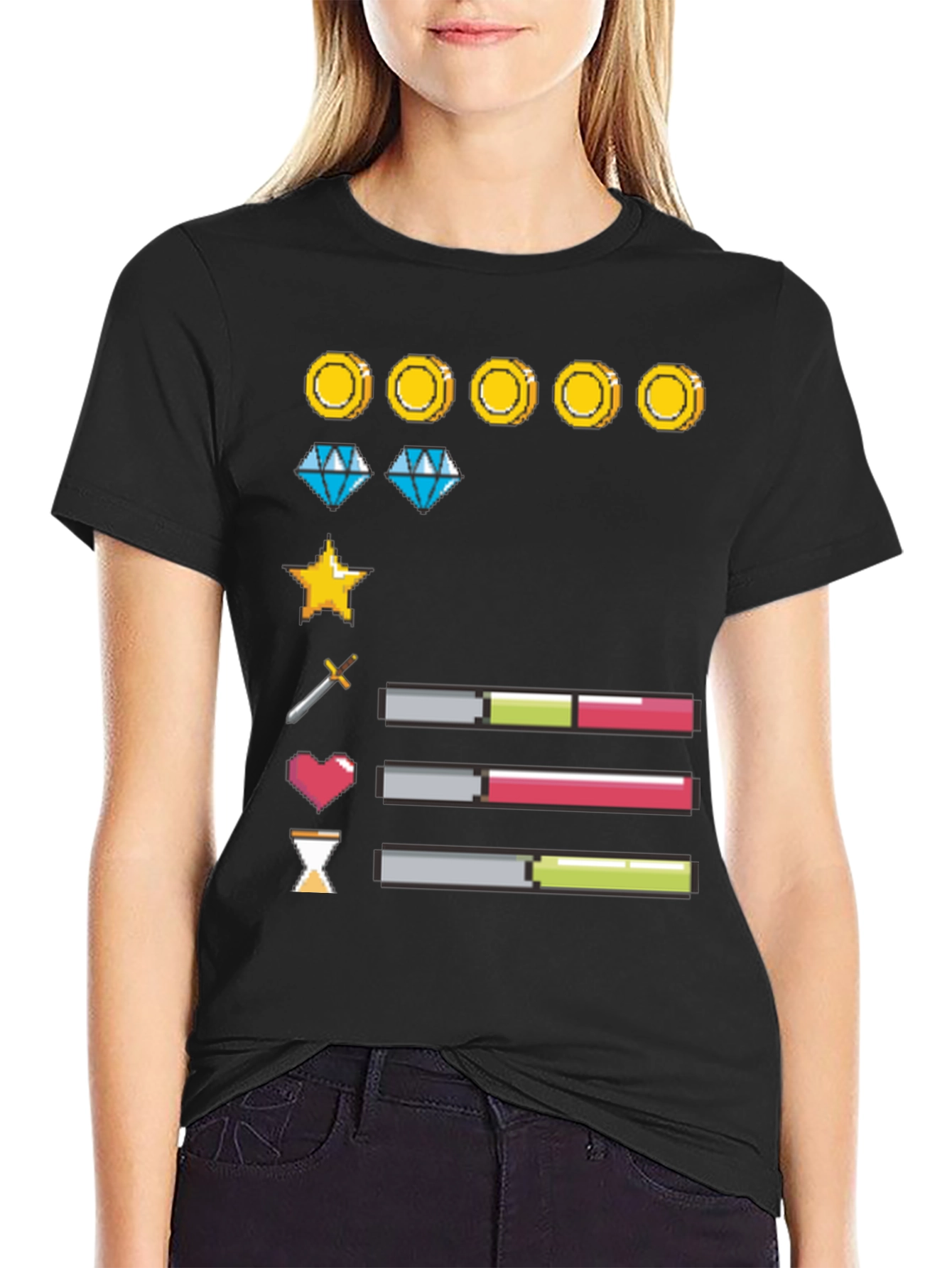 Gamer Life Bar T-Shirt: Level Up Your Style!