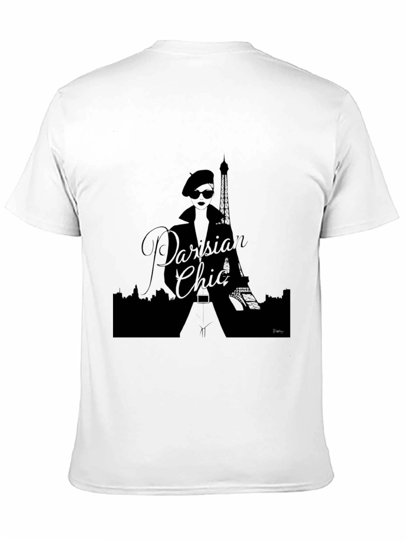 Parisian Chic Graphic Tee - Eiffel Tower Fashion T-Shirt