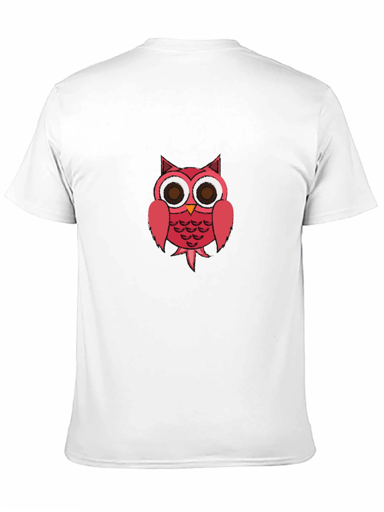 Owl Graphic Print Mens Black T-Shirt