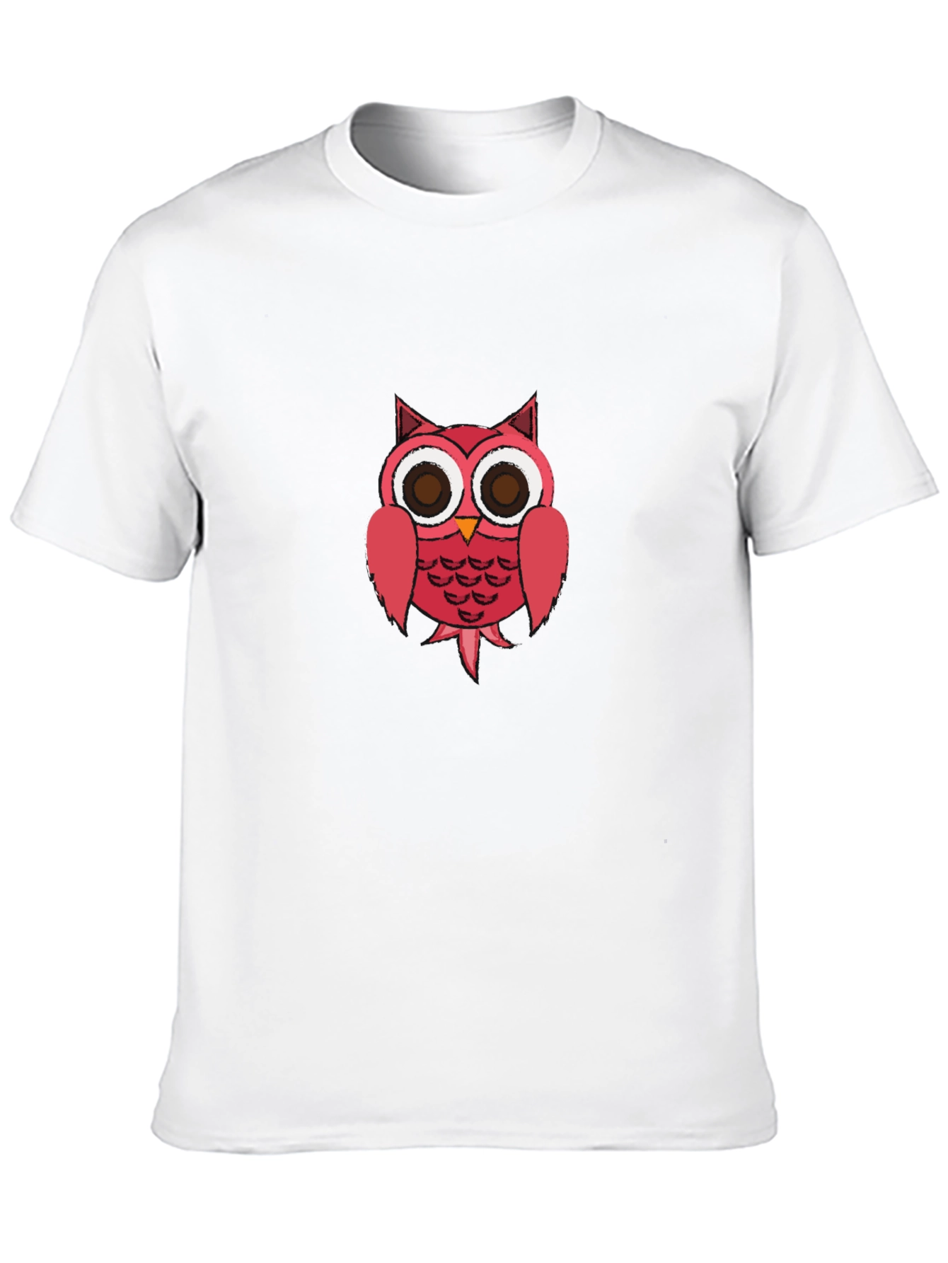Owl Graphic Print Mens Black T-Shirt