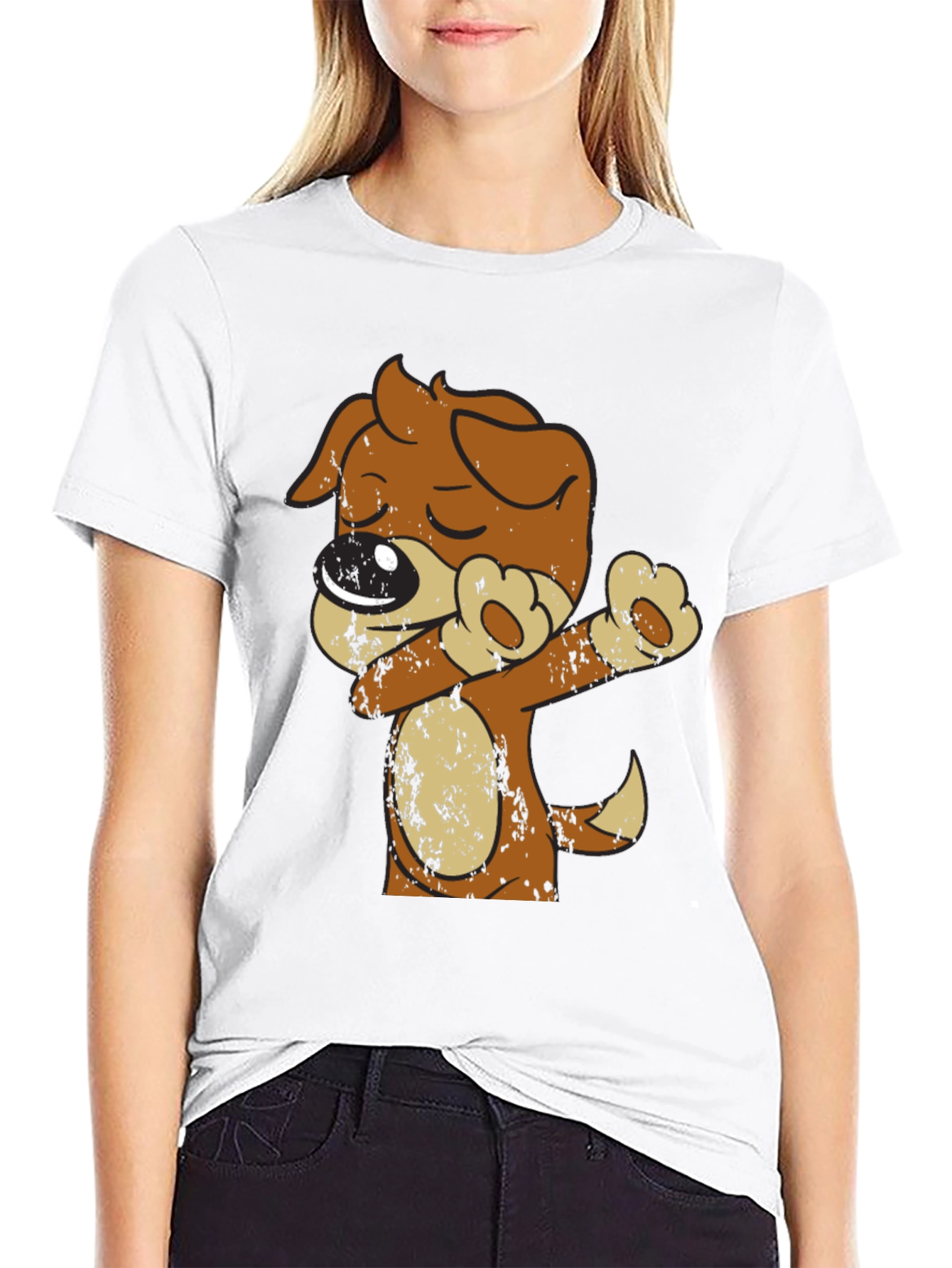 Dabbing Dog T-Shirt - Mens Graphic Tee