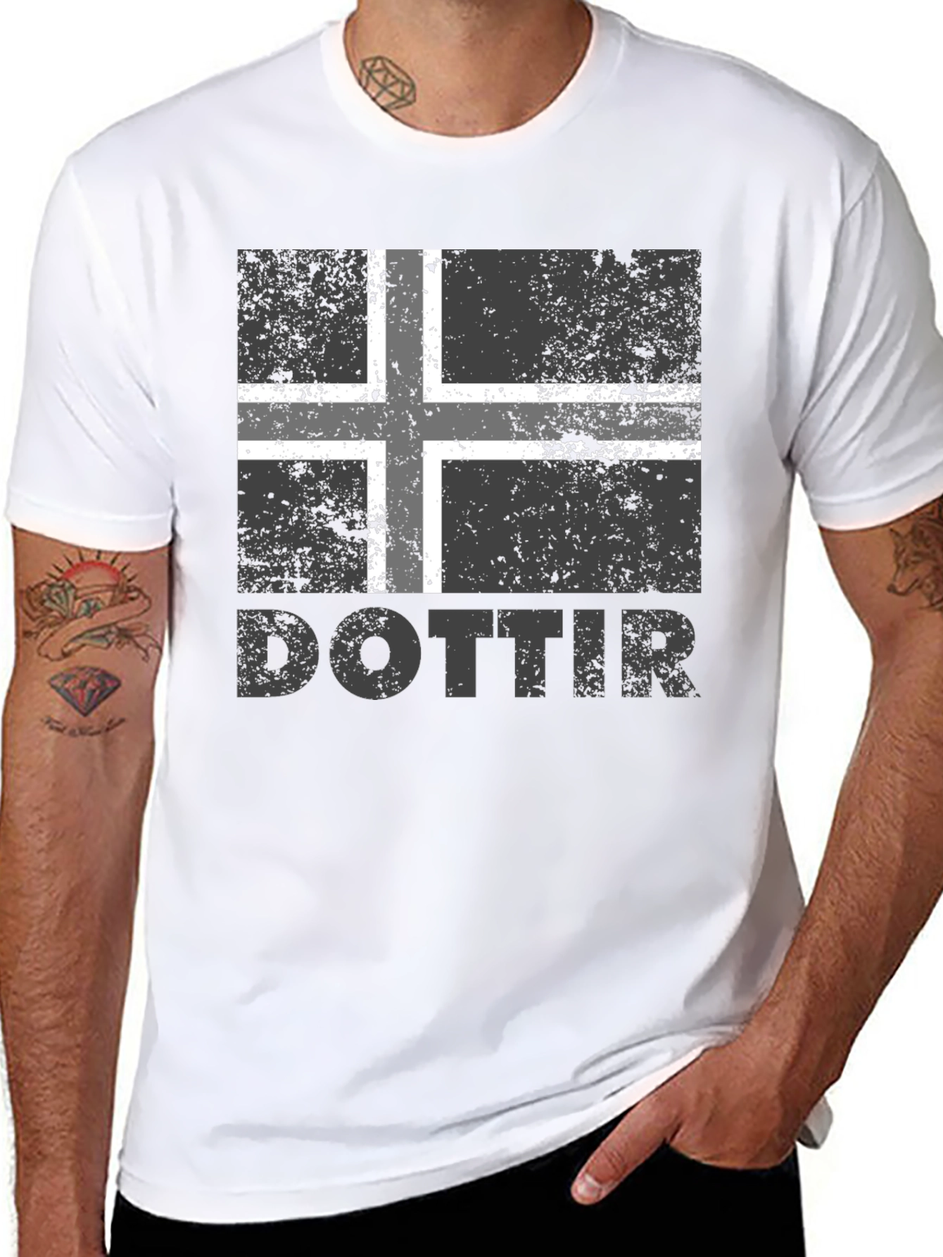 Dottir Iceland Flag T-Shirt