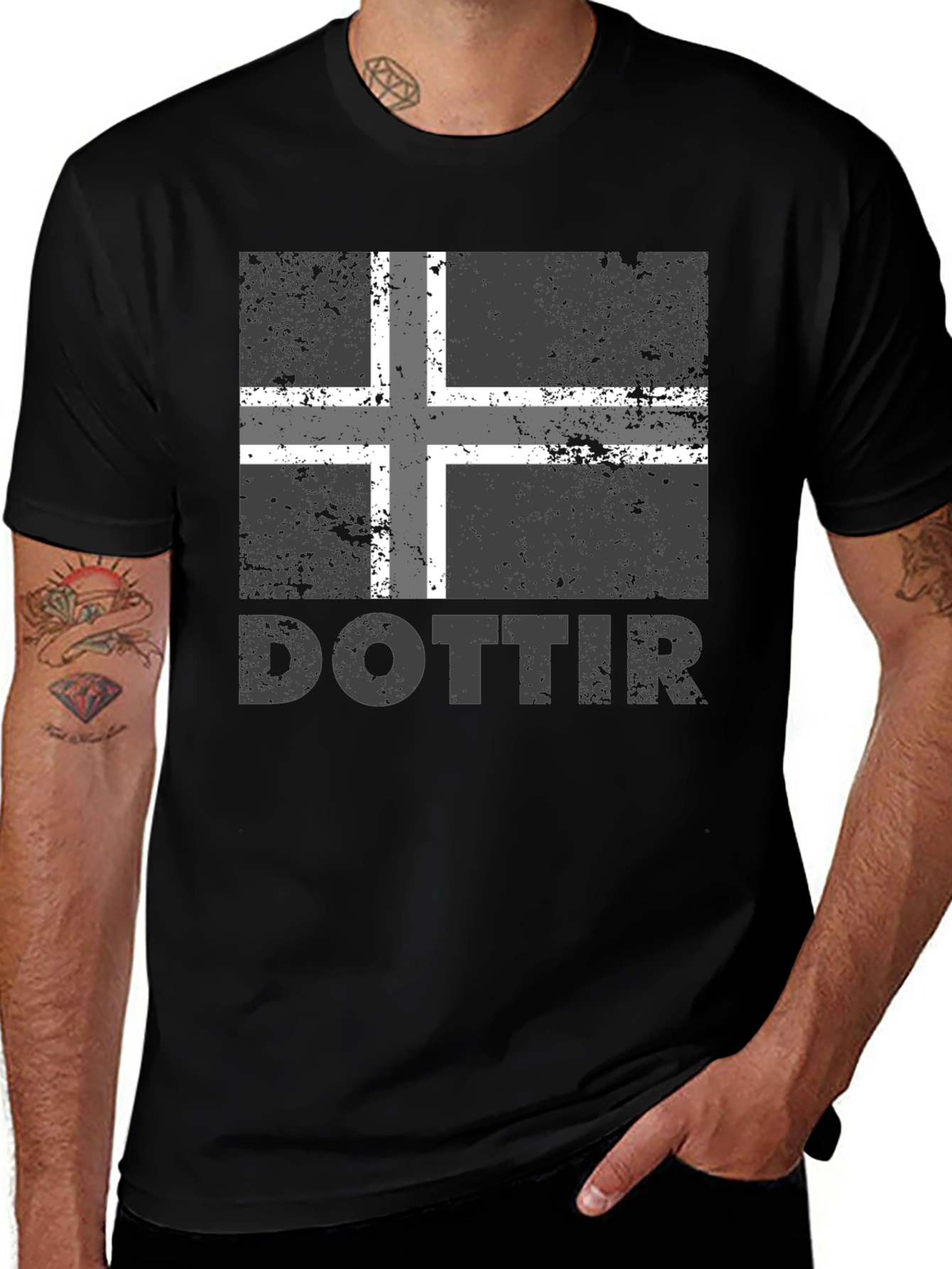 Dottir Iceland Flag T-Shirt