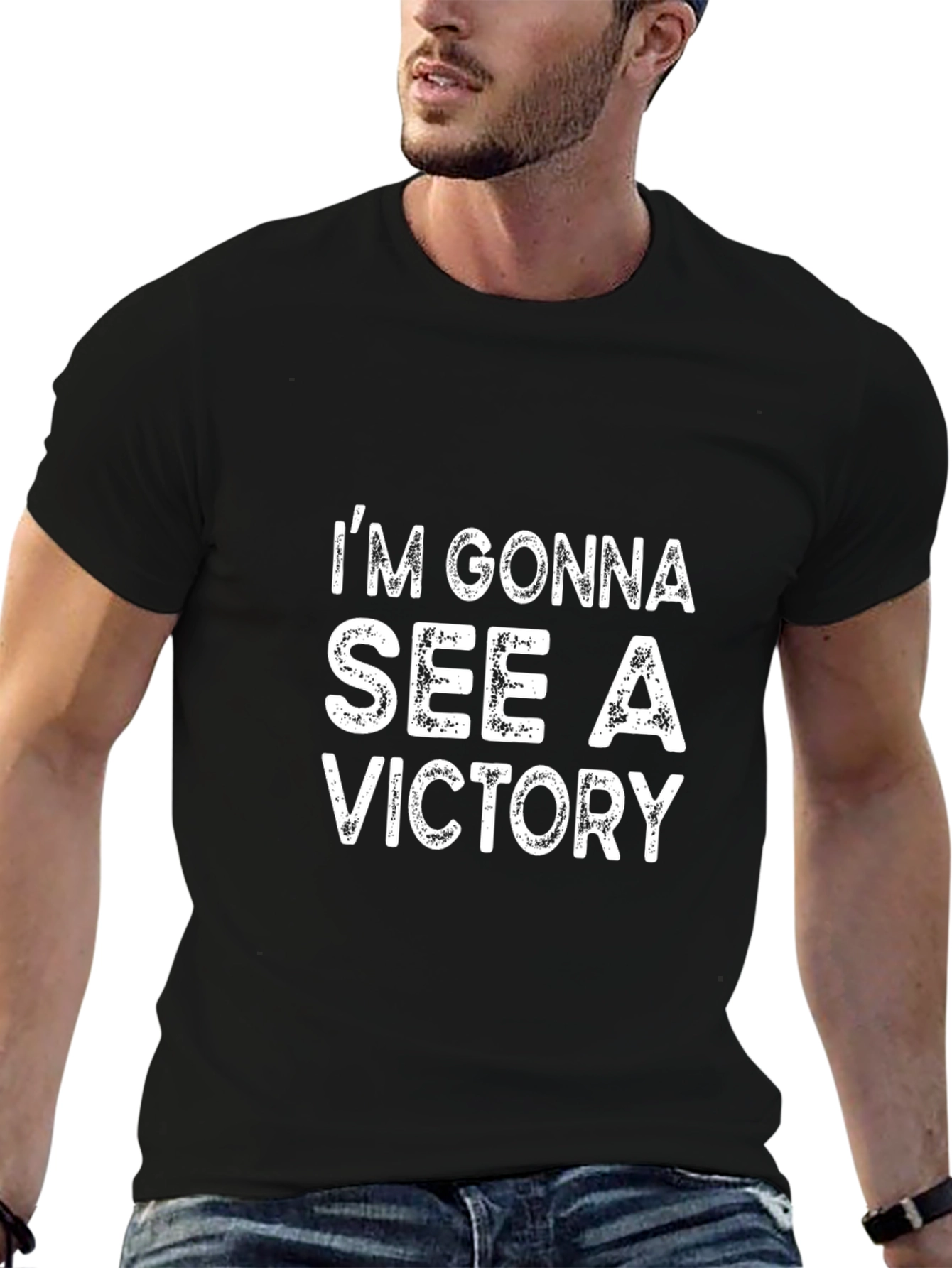 Im Gonna See a Victory Black T-Shirt