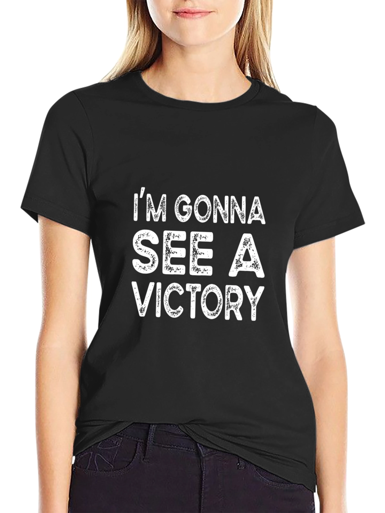 Im Gonna See a Victory Black T-Shirt