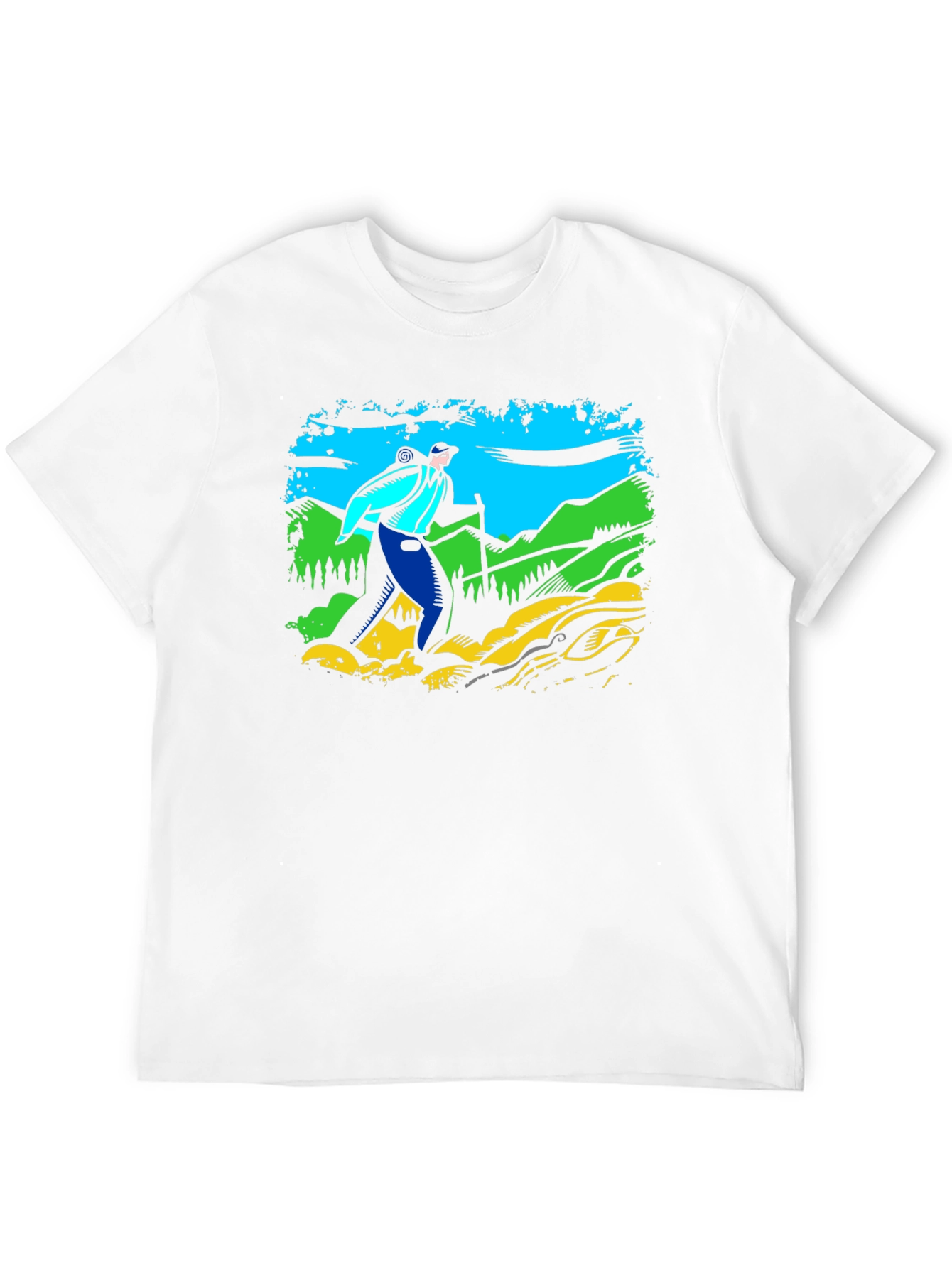 Hiker Graphic T-Shirt - Black Cotton Tee