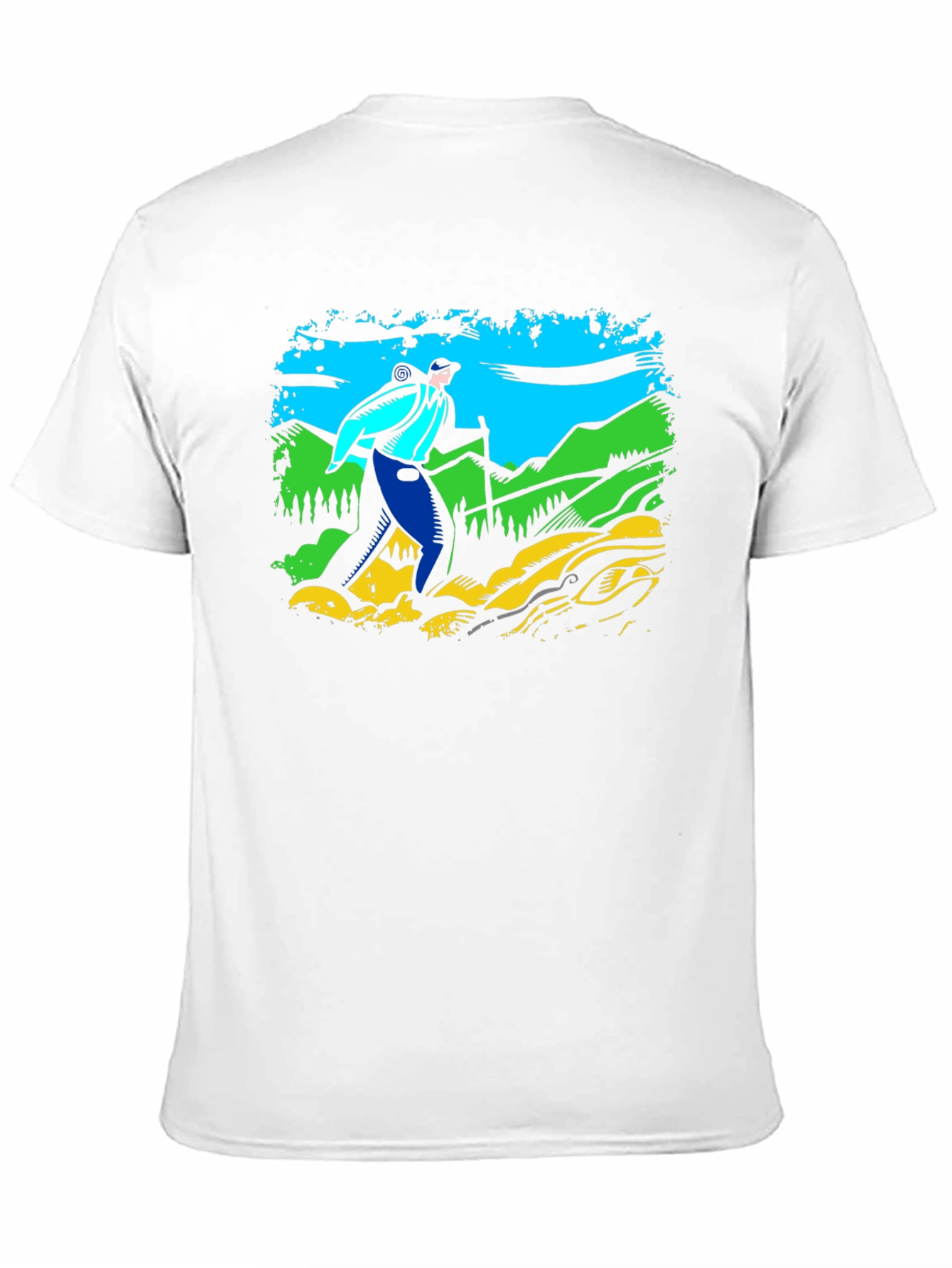 Hiker Graphic T-Shirt - Black Cotton Tee