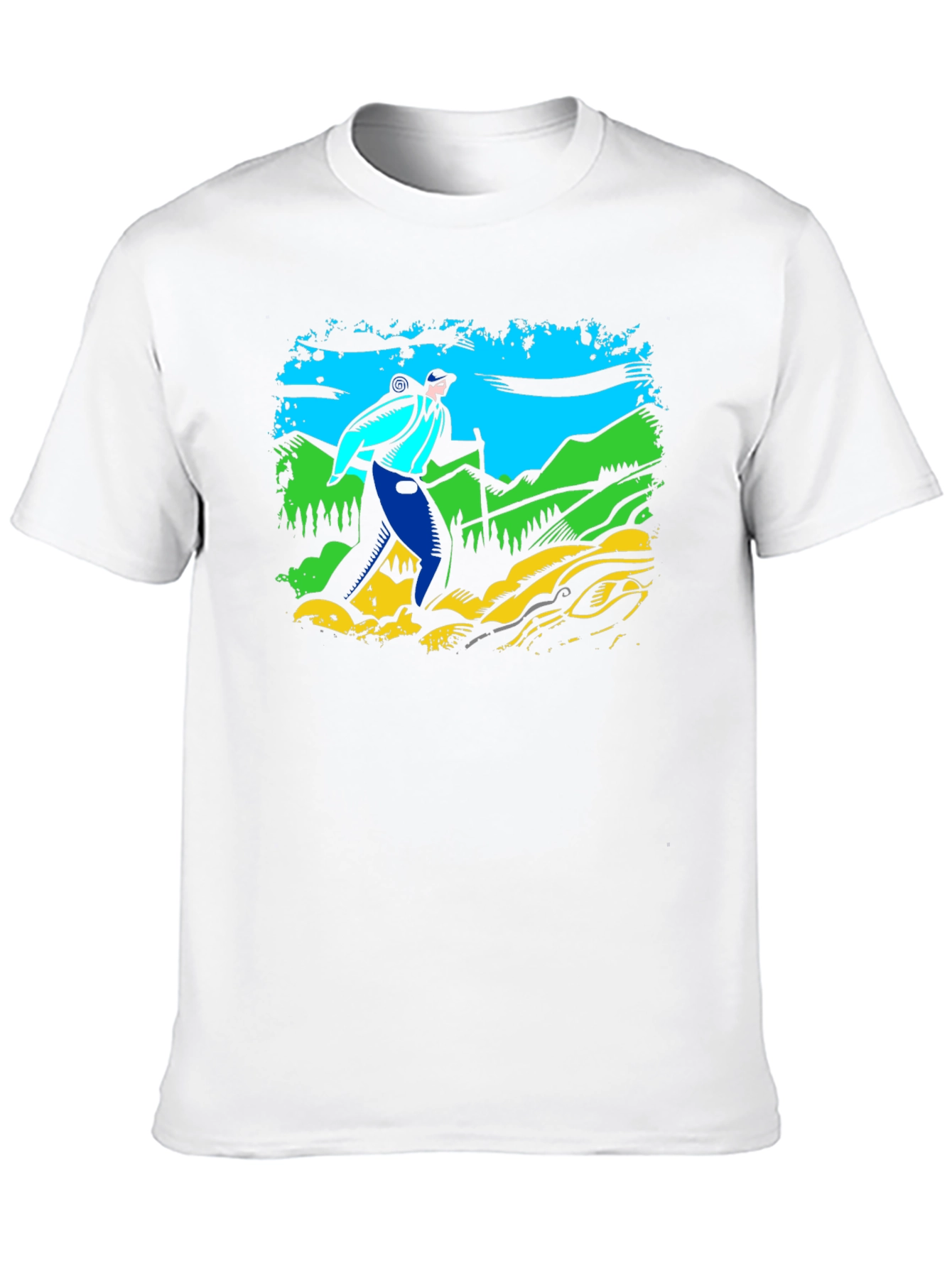Hiker Graphic T-Shirt - Black Cotton Tee
