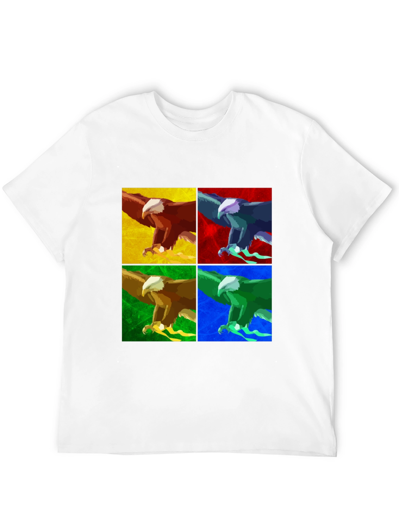 Pop Art Eagle T-Shirt - Graphic Print Tee