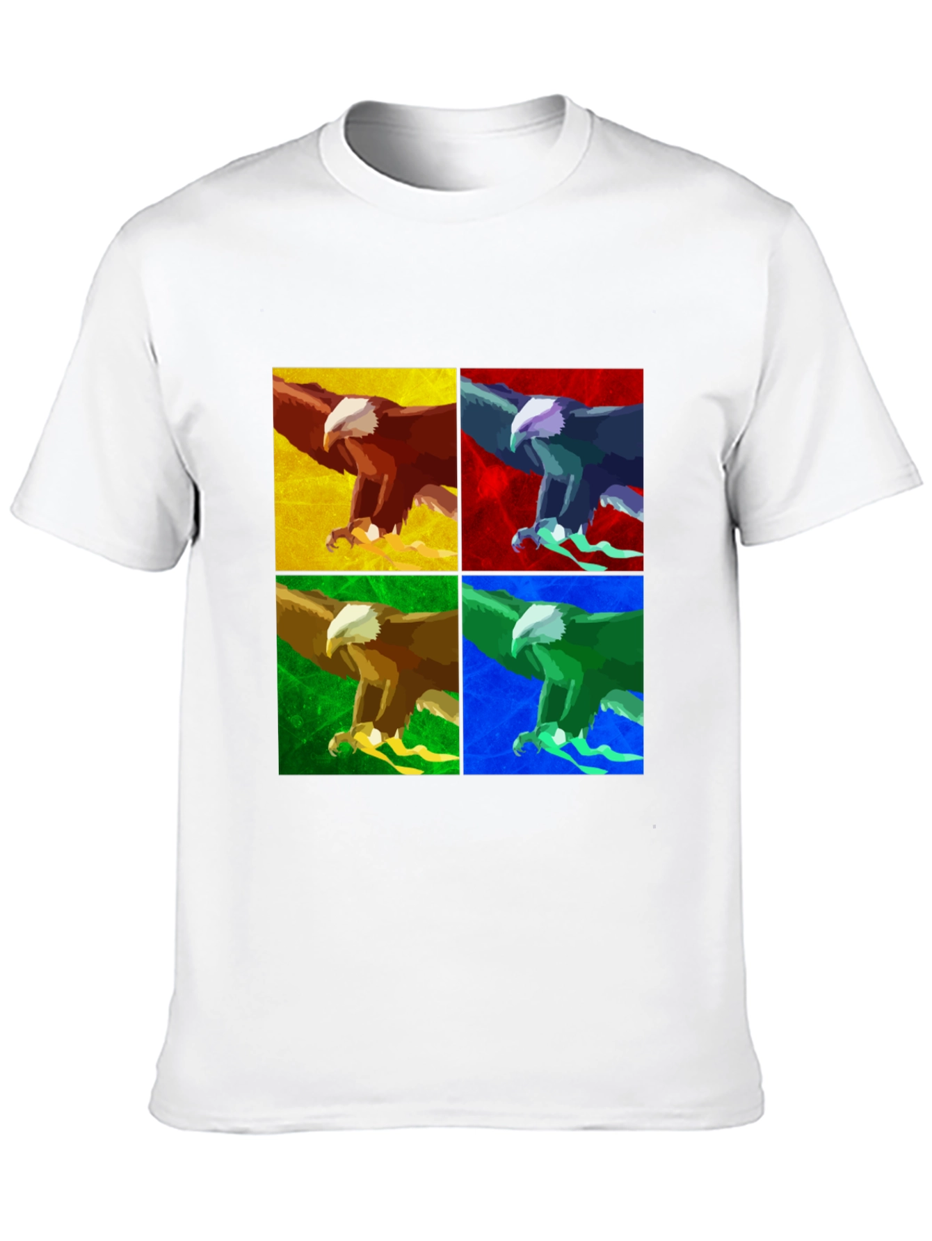Pop Art Eagle T-Shirt - Graphic Print Tee