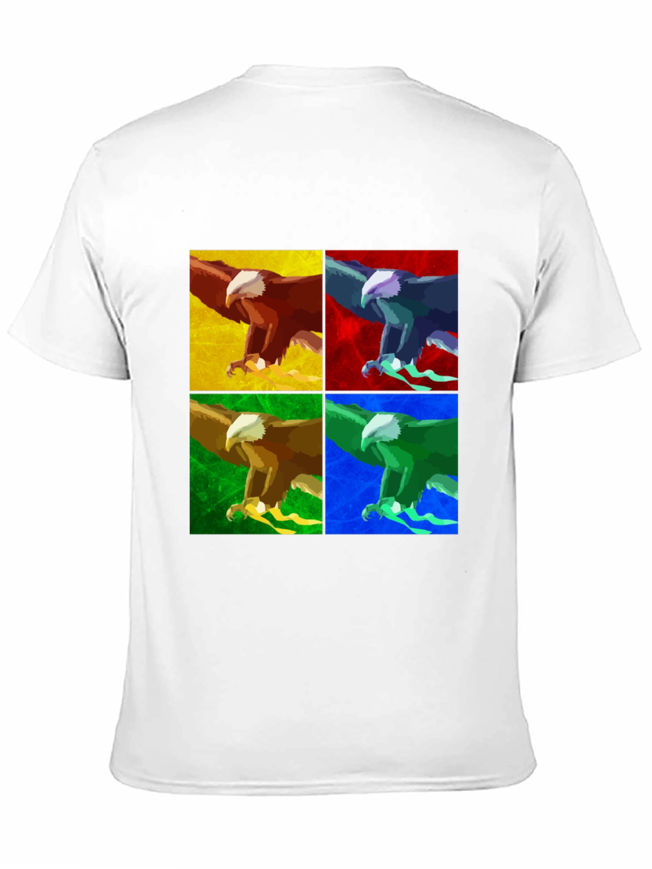 Pop Art Eagle T-Shirt - Graphic Print Tee