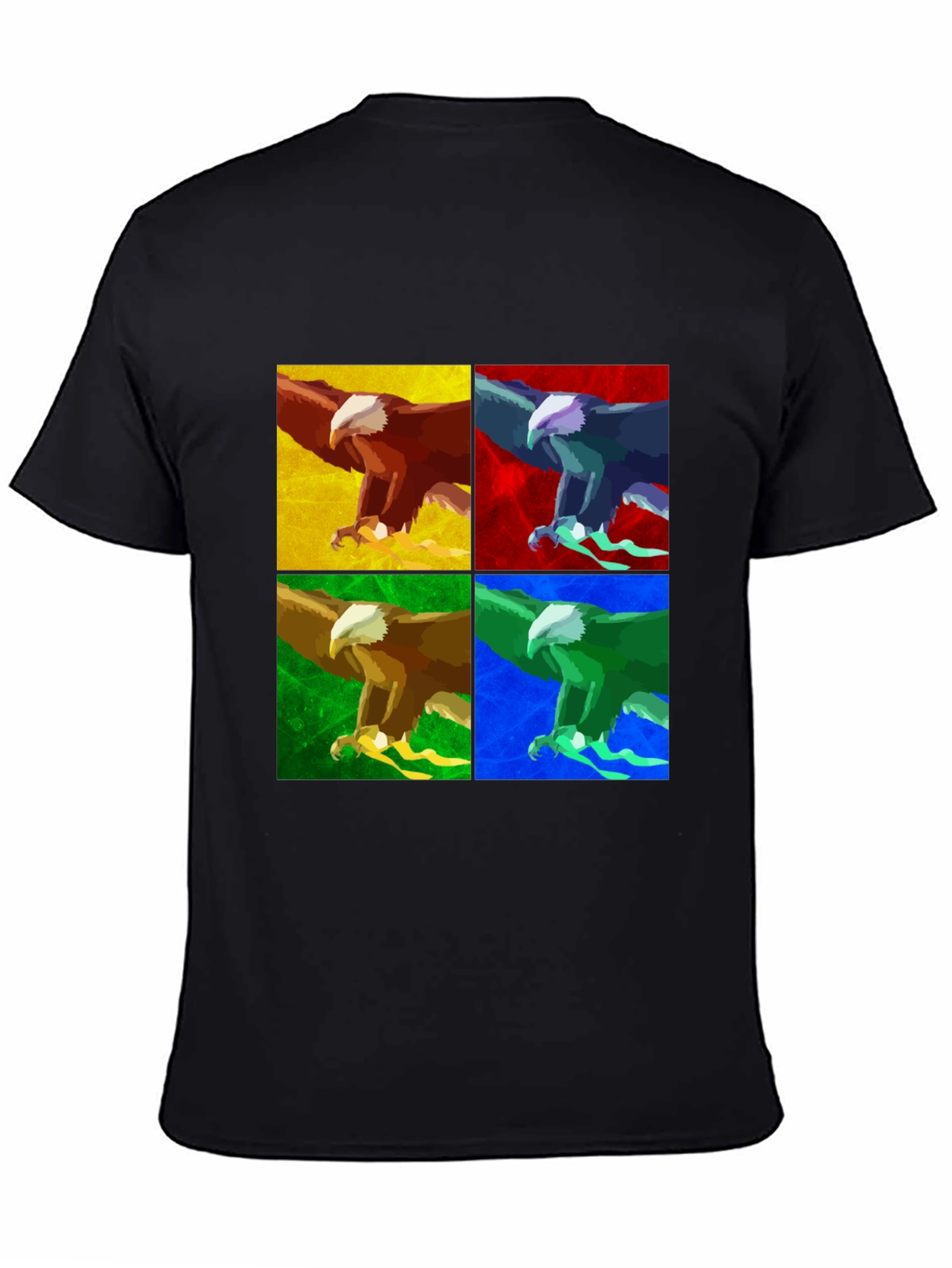 Pop Art Eagle T-Shirt - Graphic Print Tee