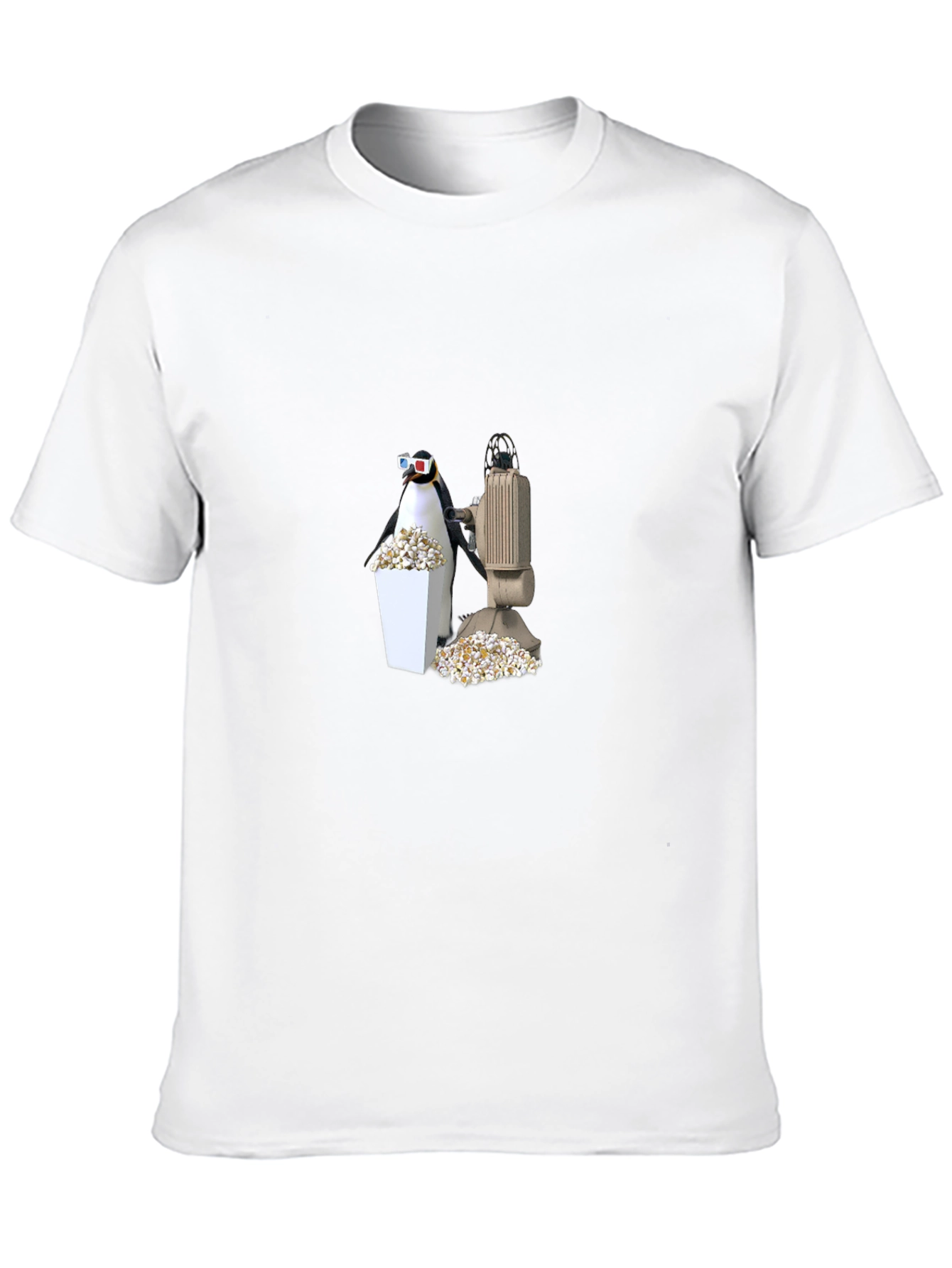 Penguin Movie Night Black T-Shirt