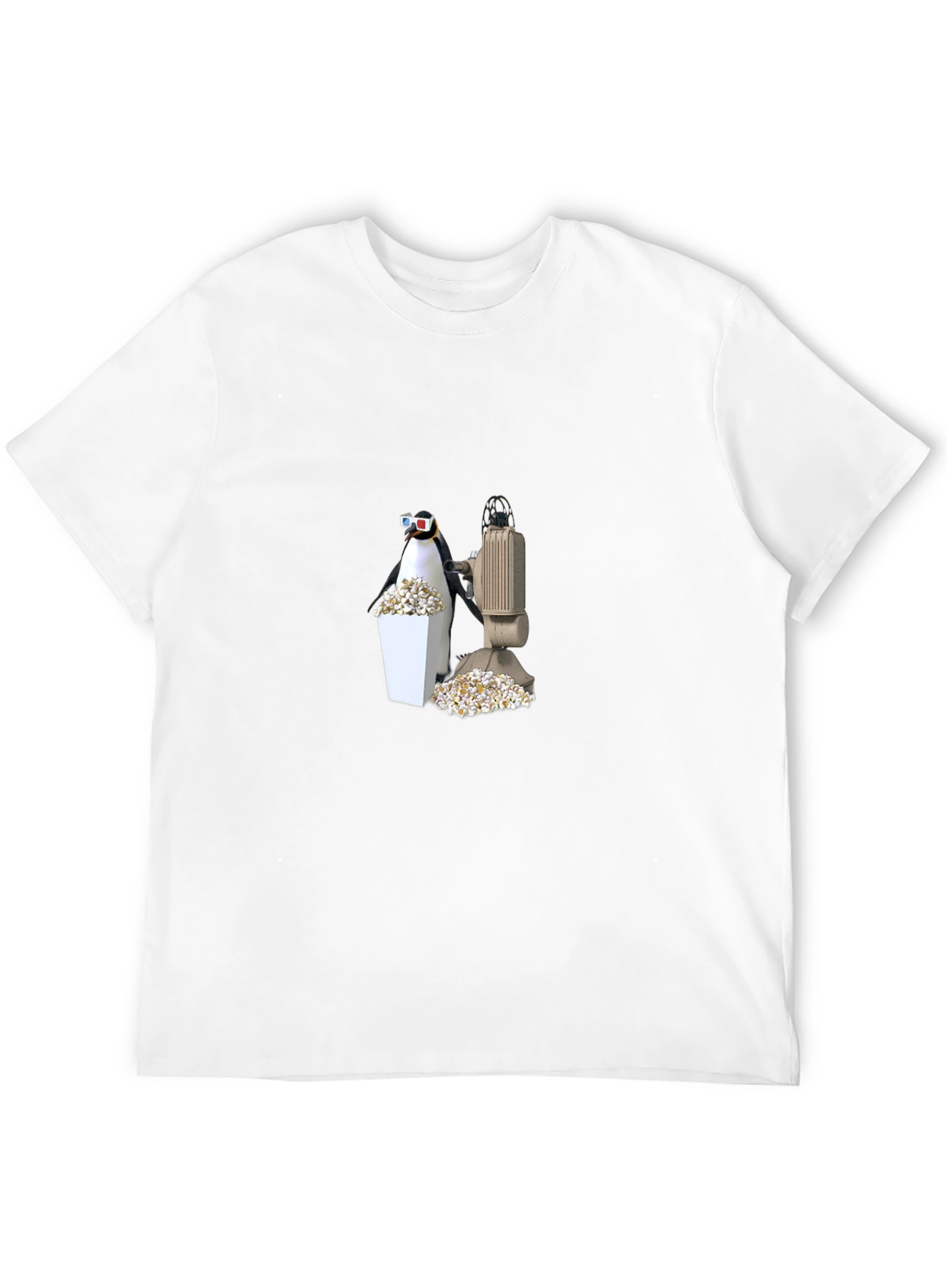 Penguin Movie Night Black T-Shirt