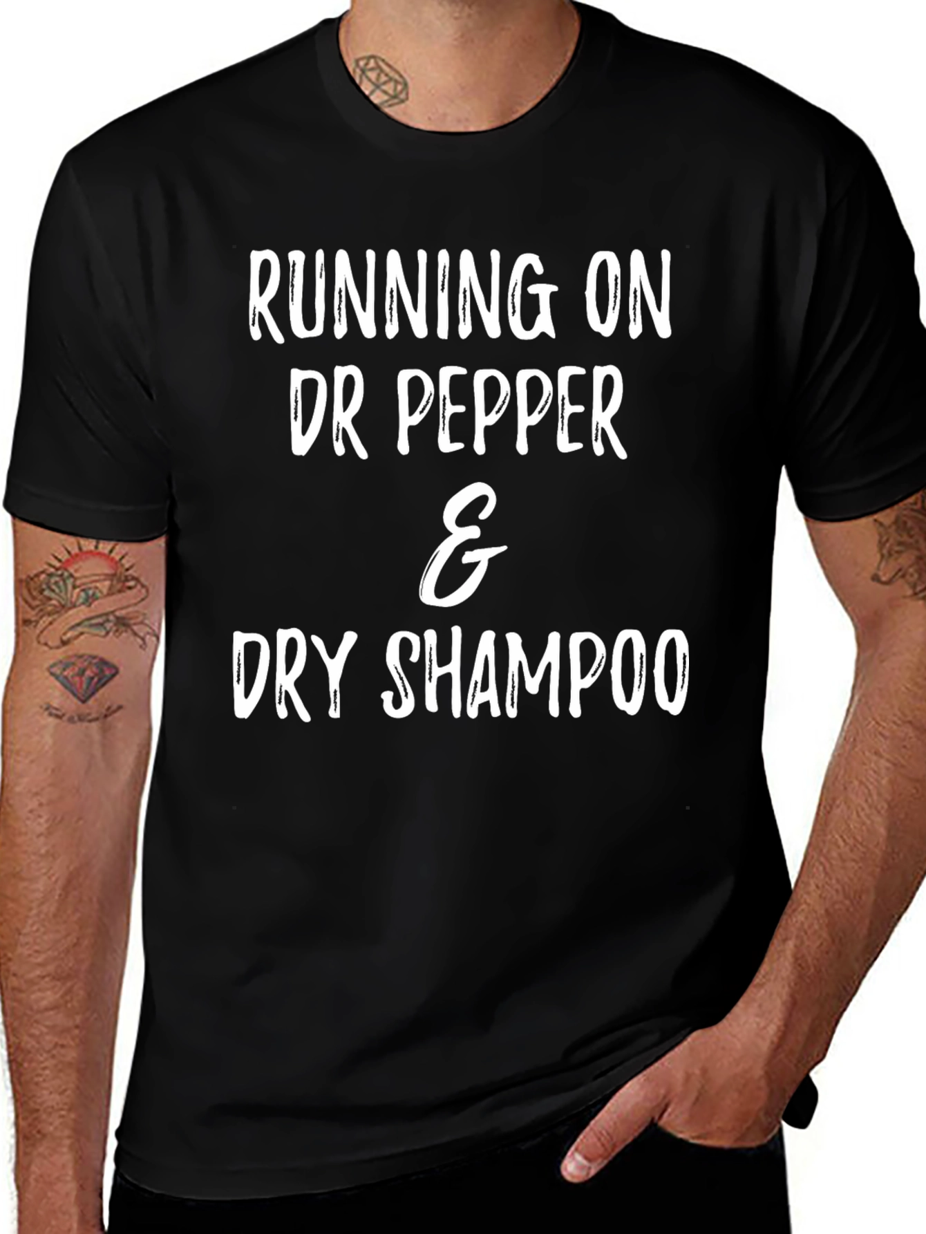 Running on Dr Pepper & Dry Shampoo Graphic Tee