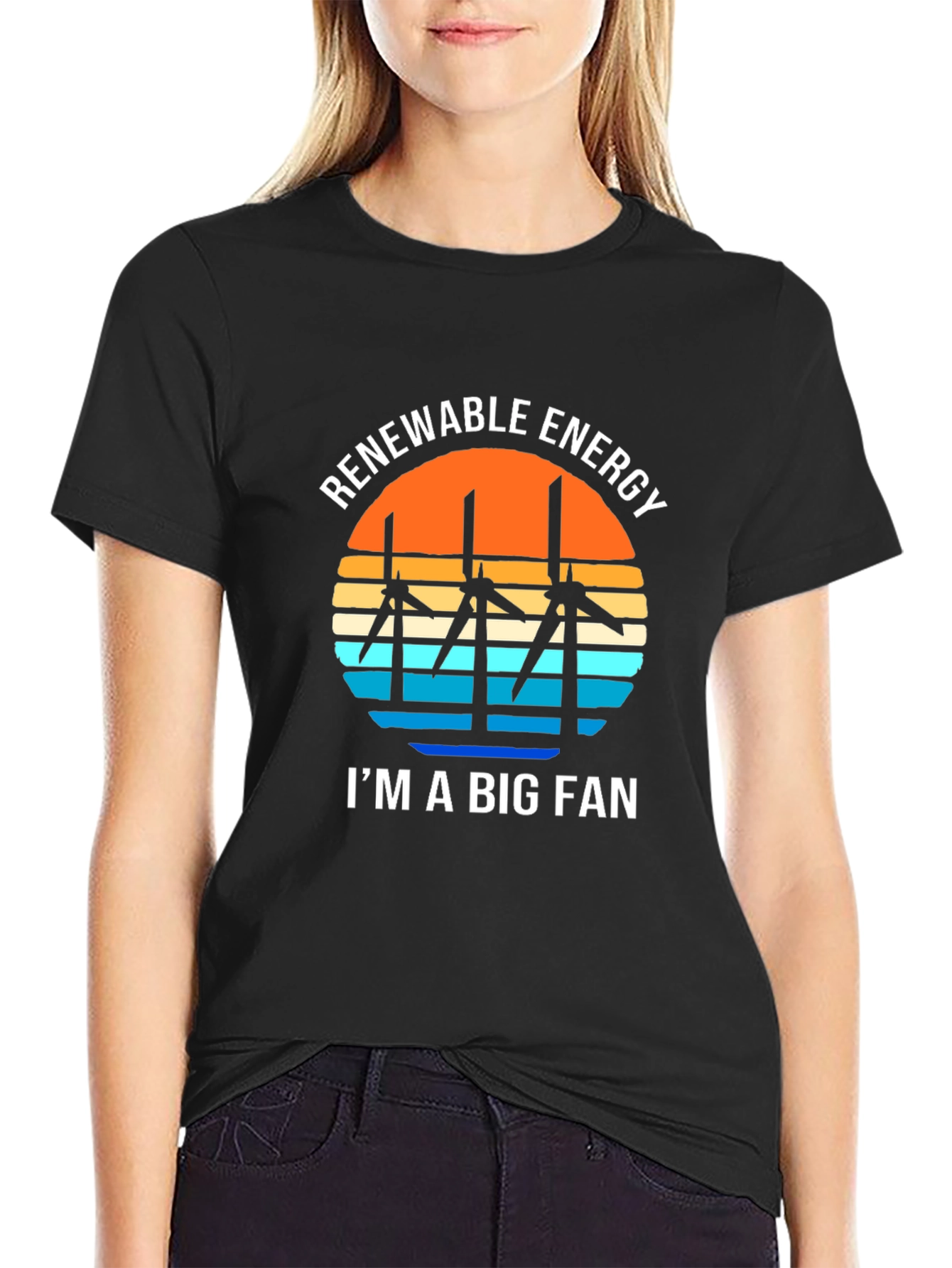 Renewable Energy Fan T-Shirt - Eco Friendly Design