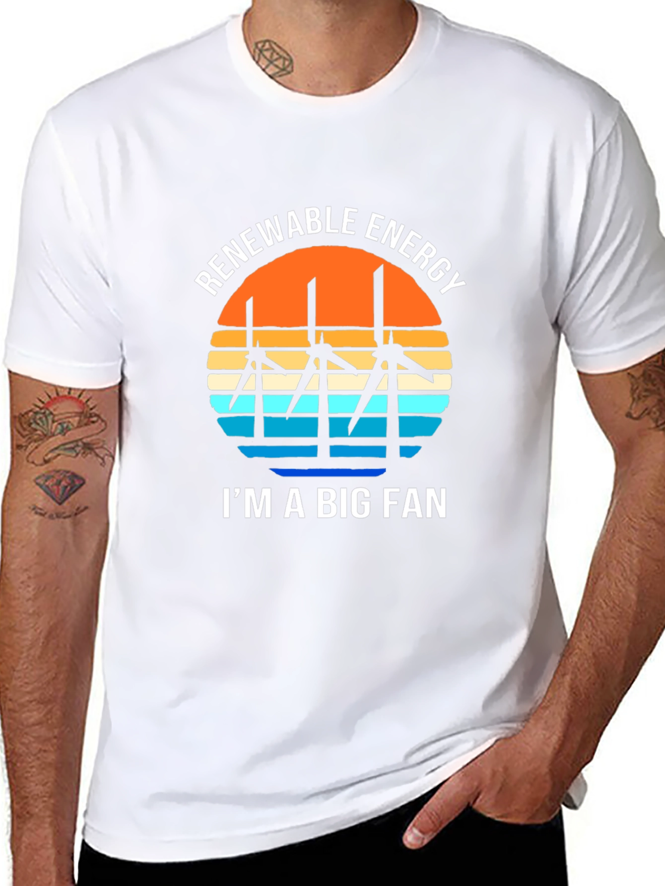 Renewable Energy Fan T-Shirt - Eco Friendly Design