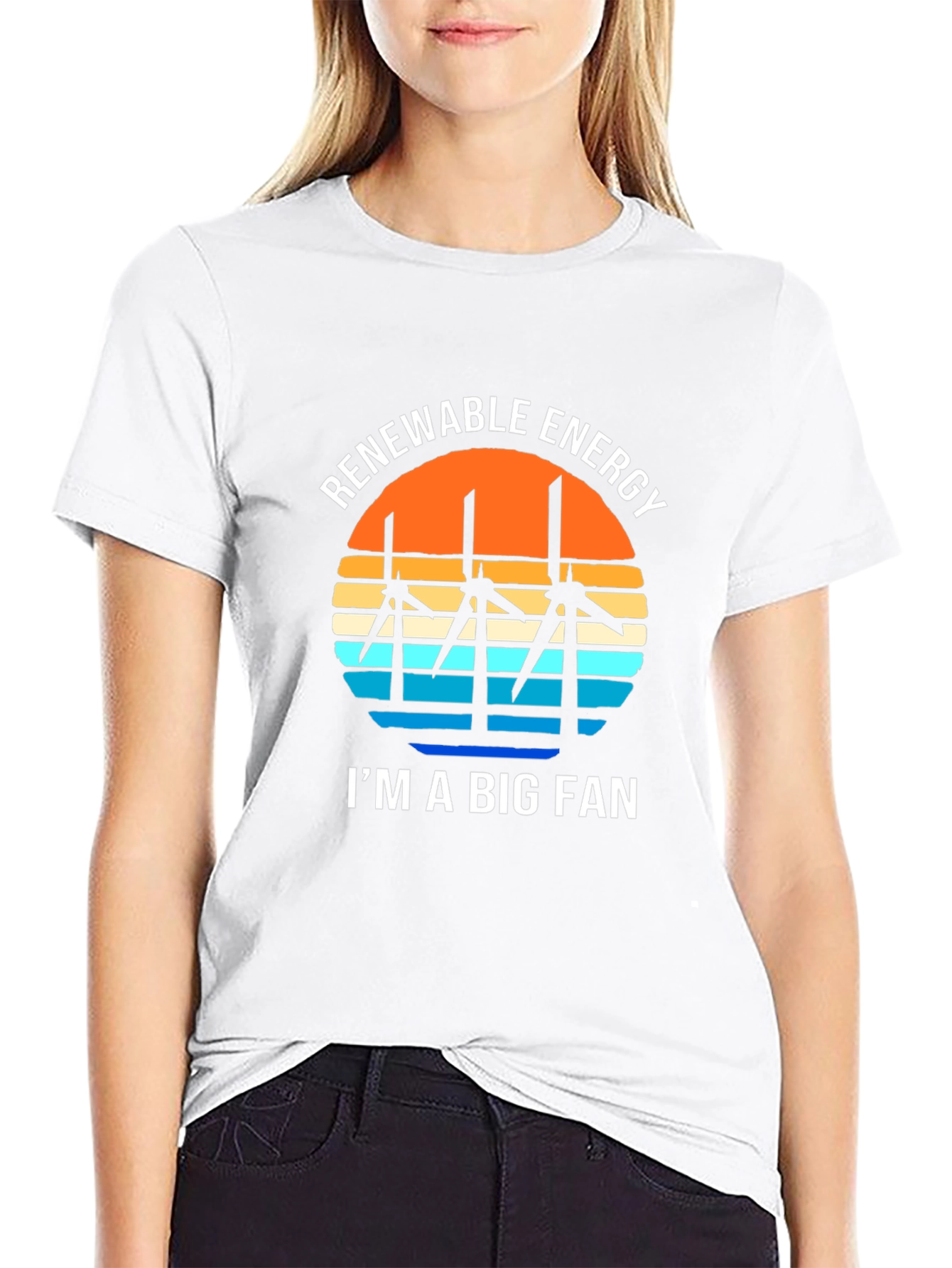 Renewable Energy Fan T-Shirt - Eco Friendly Design
