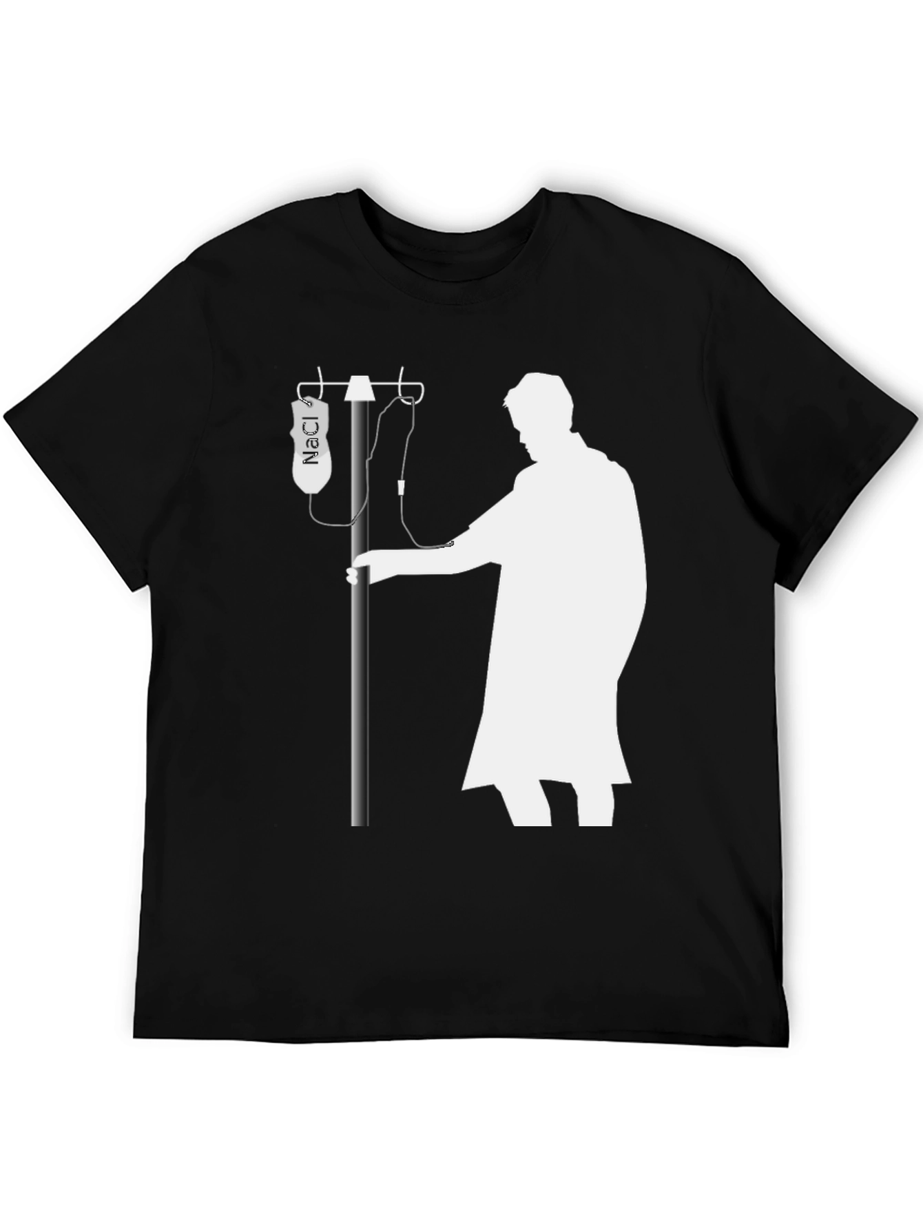 NaCl IV Bag Funny Black T-Shirt