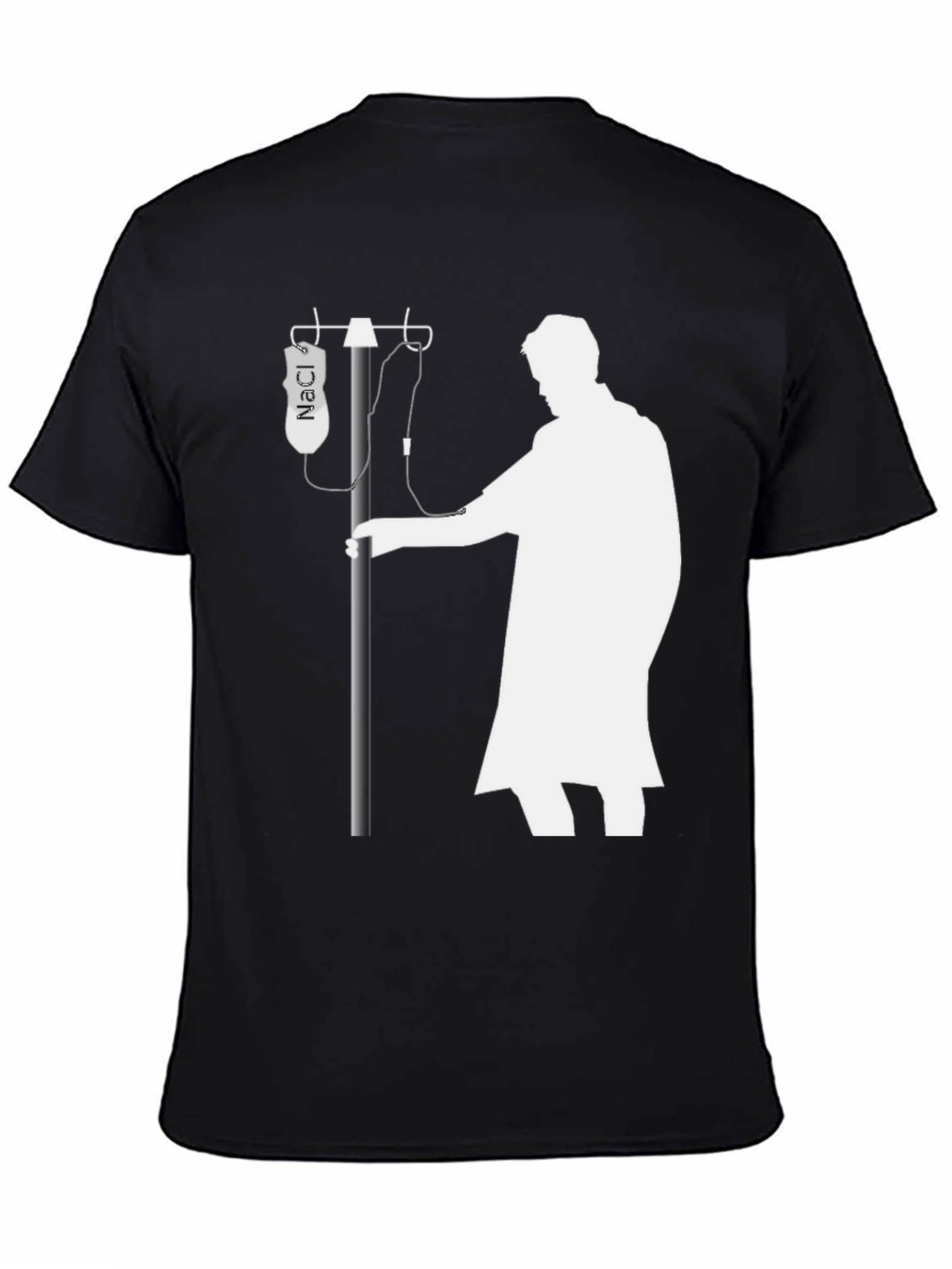 NaCl IV Bag Funny Black T-Shirt