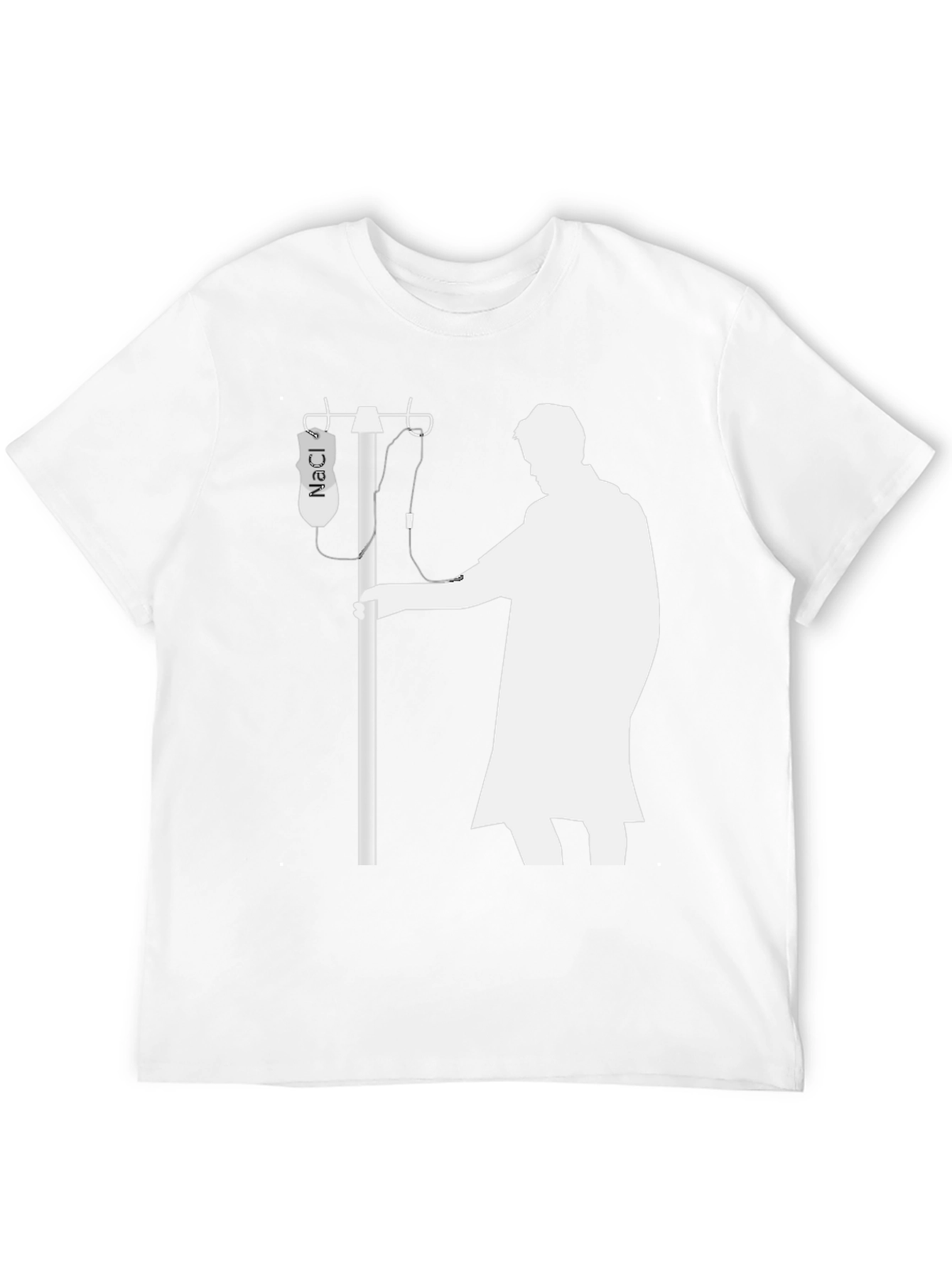 NaCl IV Bag Funny Black T-Shirt
