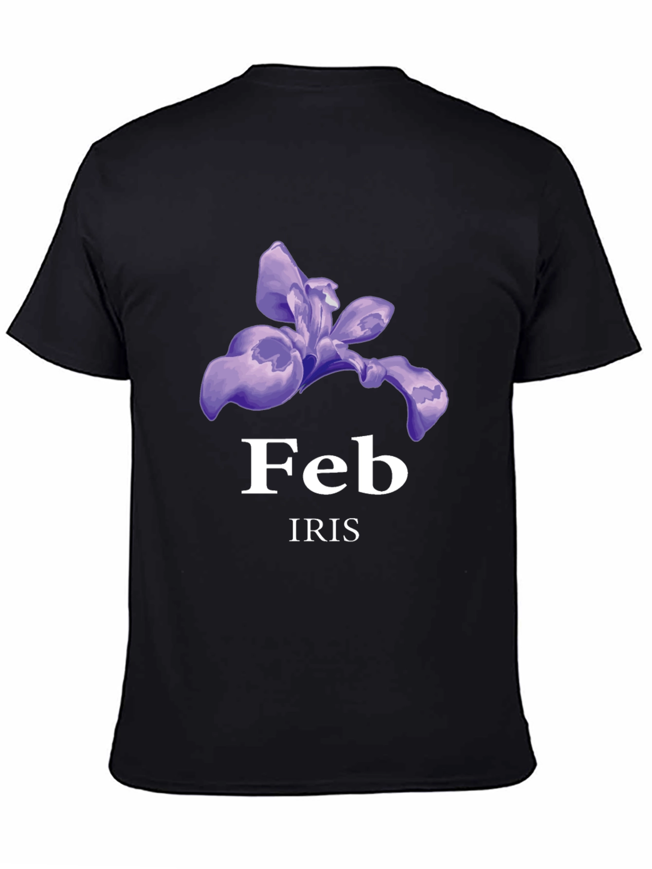 February Iris T-Shirt - Birthday Flower Tee