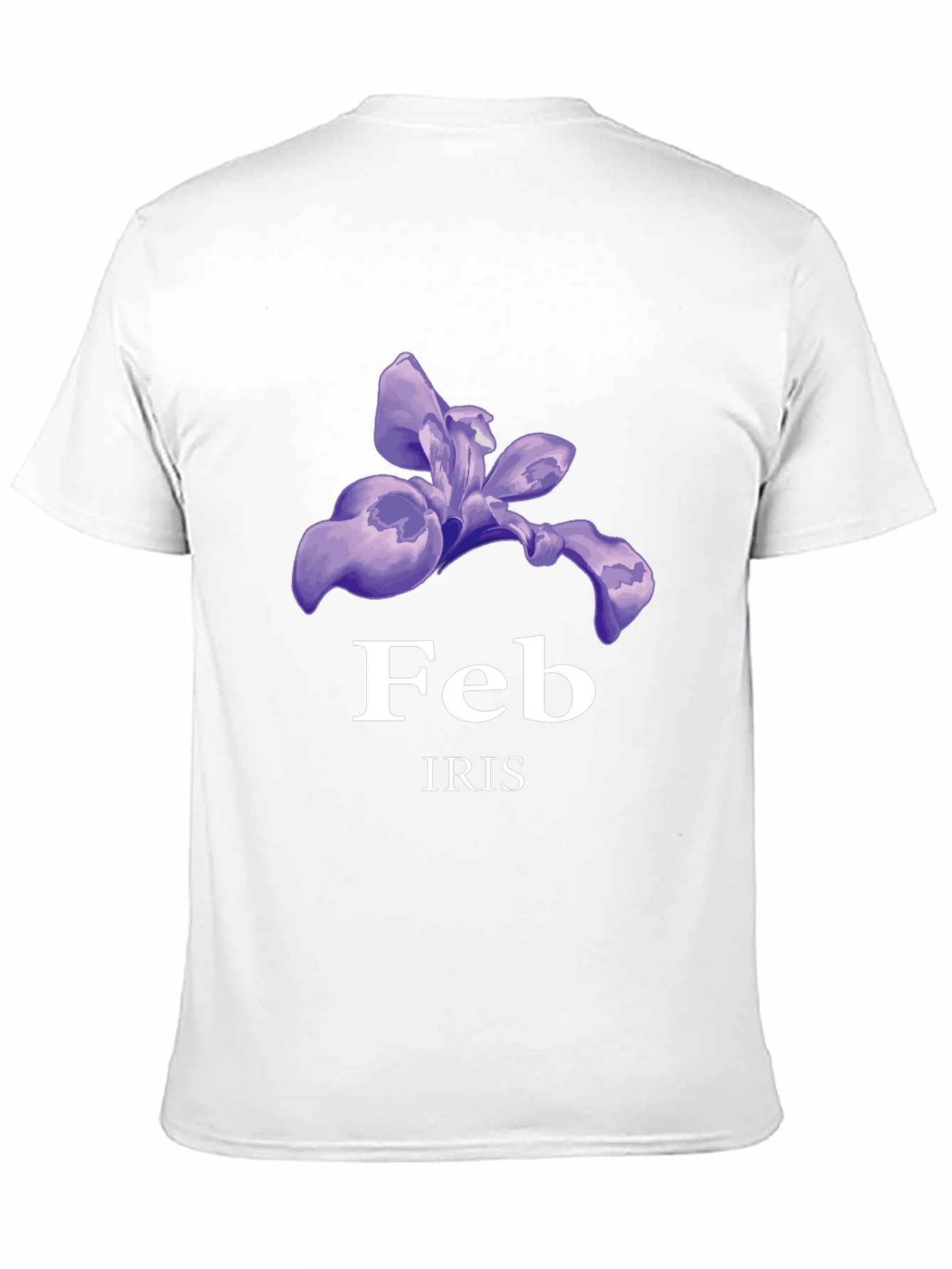 February Iris T-Shirt - Birthday Flower Tee