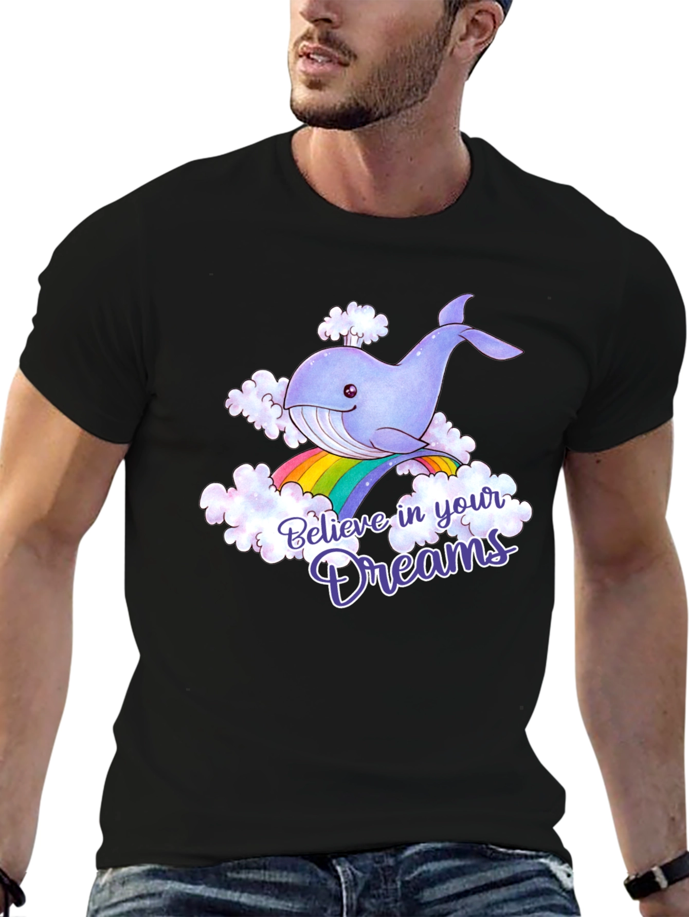 Believe in Your Dreams Whale Graphic Tee