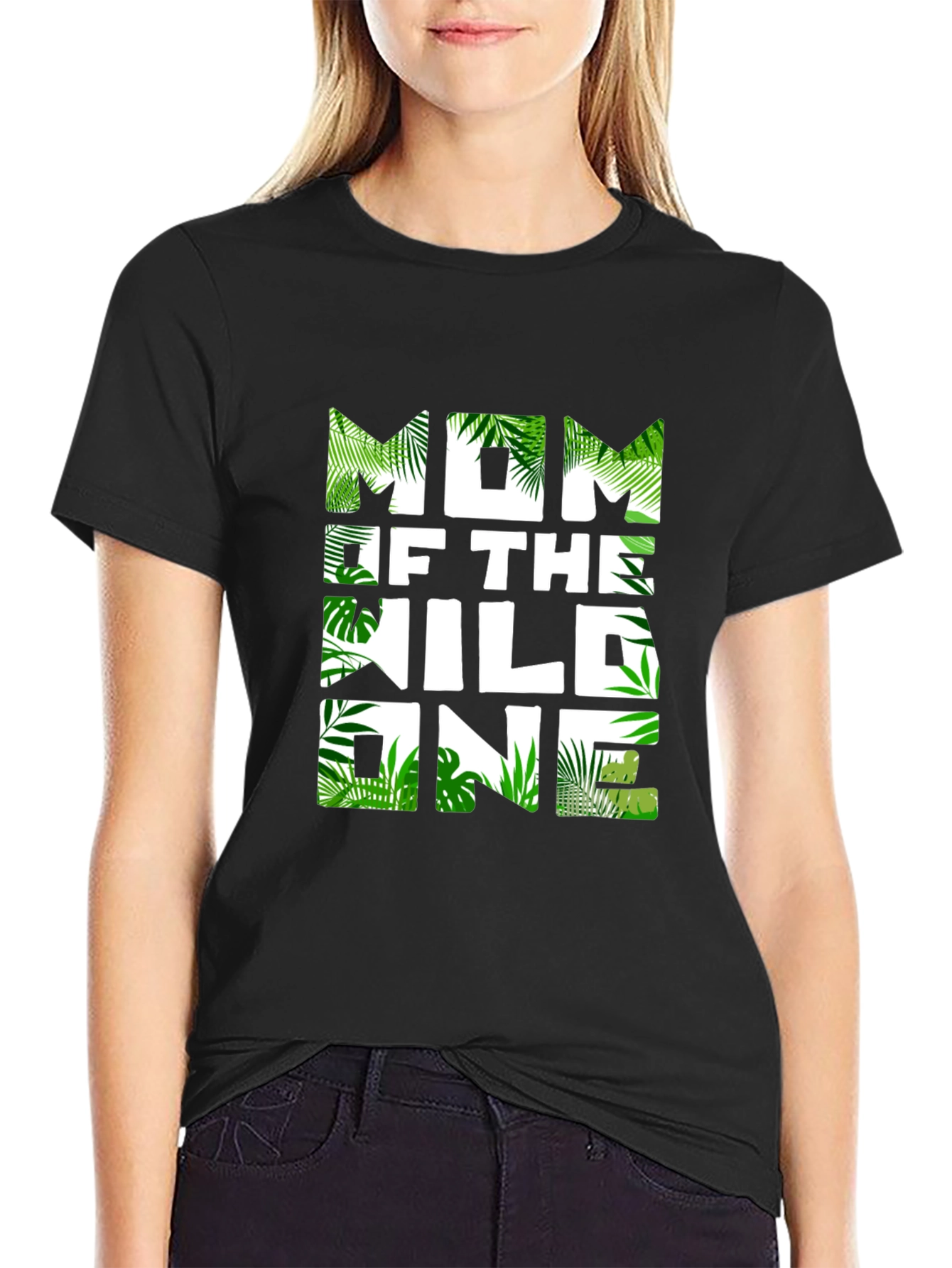 Mom of The Wild One Jungle Theme T-Shirt