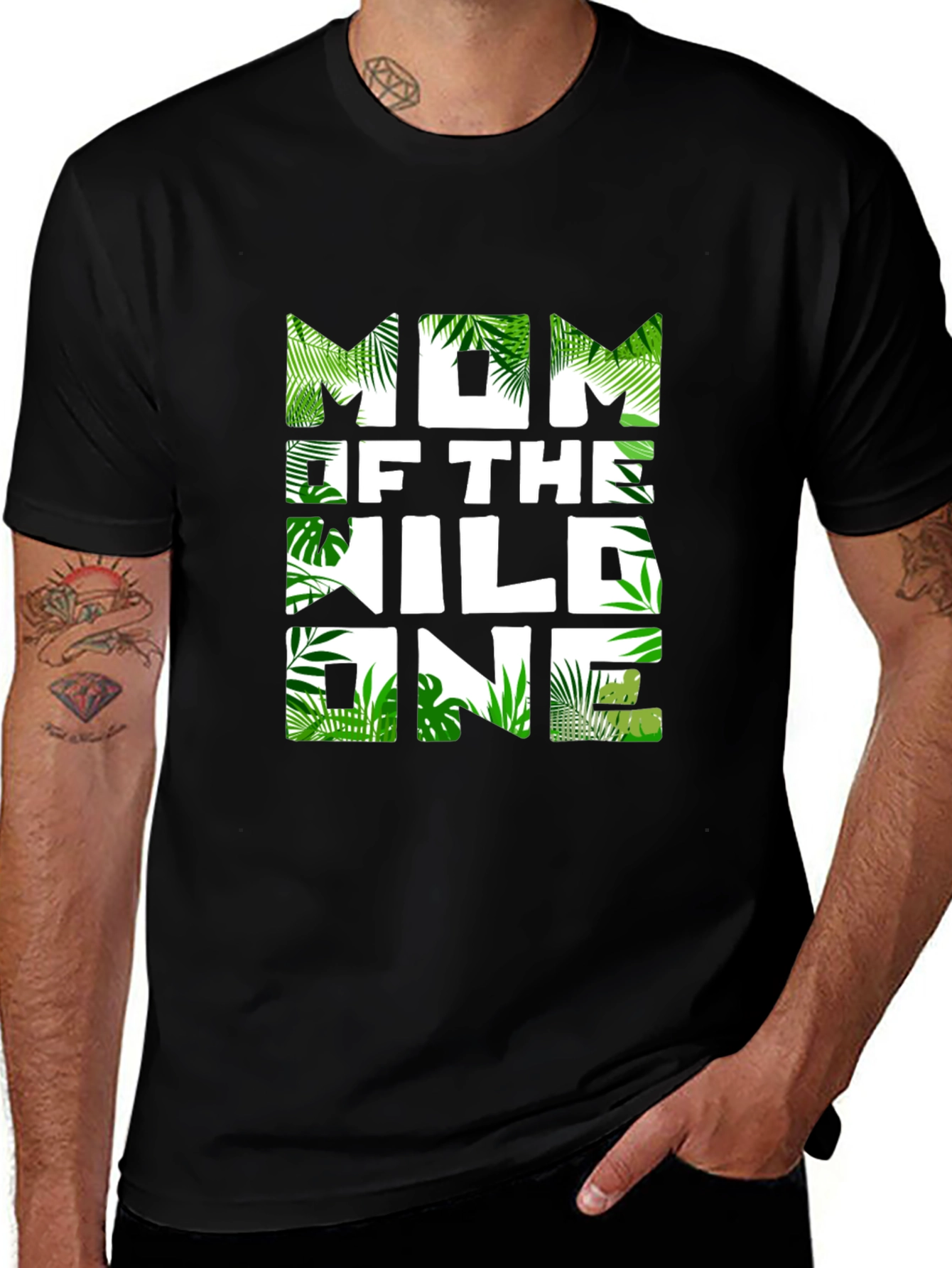Mom of The Wild One Jungle Theme T-Shirt