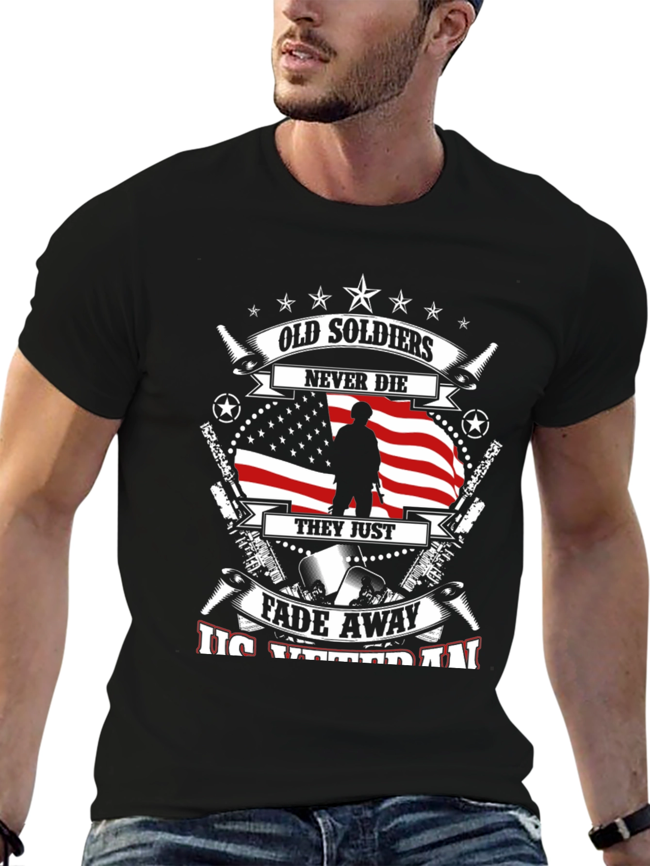Old Soldiers Never Die T-Shirt - Veteran Pride